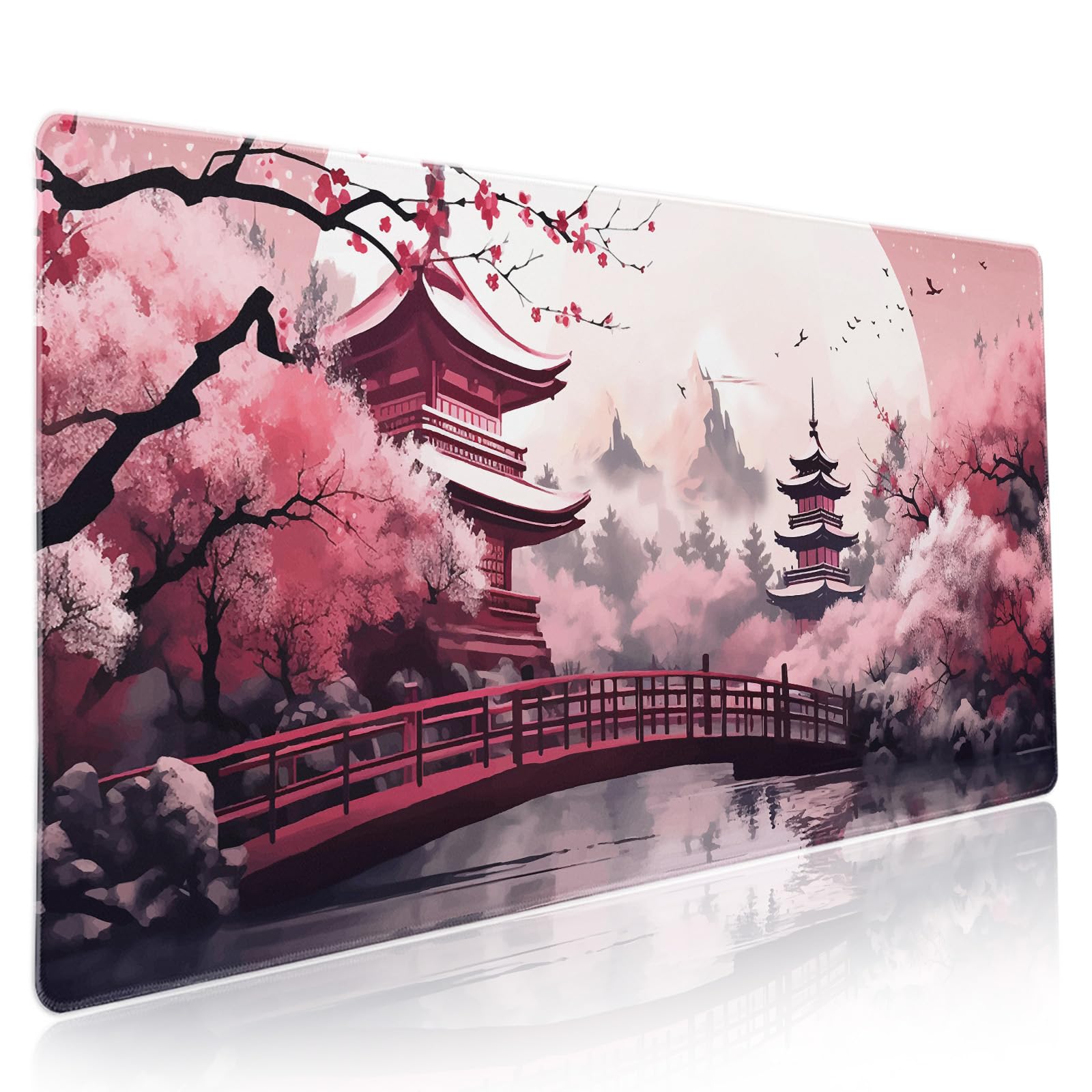 Amazon.com: Pink Japanese Cherry Blossom Large Mouse Pad XXL