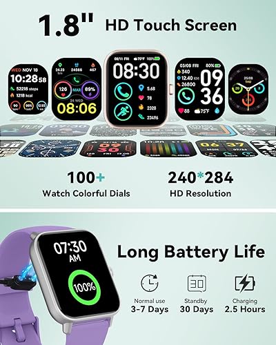 Miniatura 7 de Relojes inteligentes para mujereshombres, reloj inteligente para teléfonos Android y compatible con iPhone, Alexa integrado, relojes de fitness de