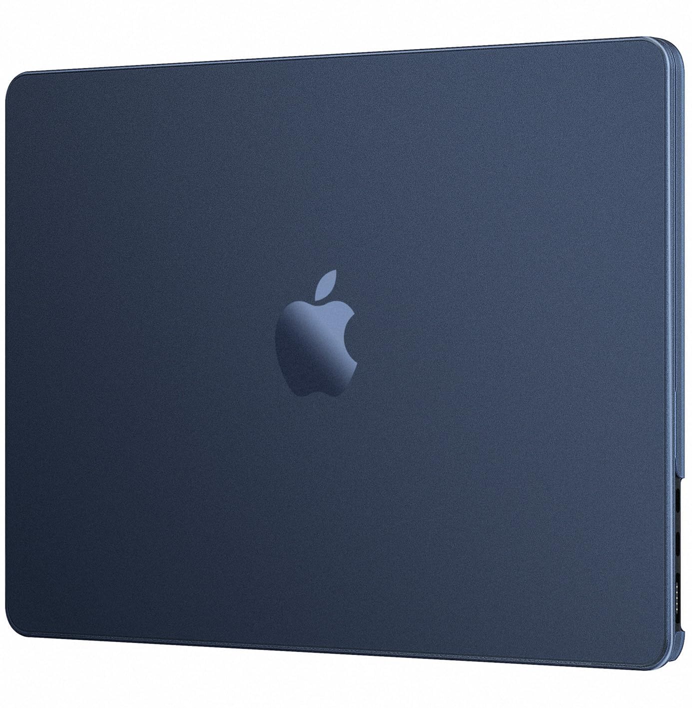 EooCoo Case Compatible for MacBook Air 13.6 inch M4 M3 M2 2025 2024 2022 Release,A3240 A3113 A2681 Translucent Matte Protective Hard Shell Cover,[Ultra-Thin Invisible] [Original Texture]-Midnight Blue-image-12