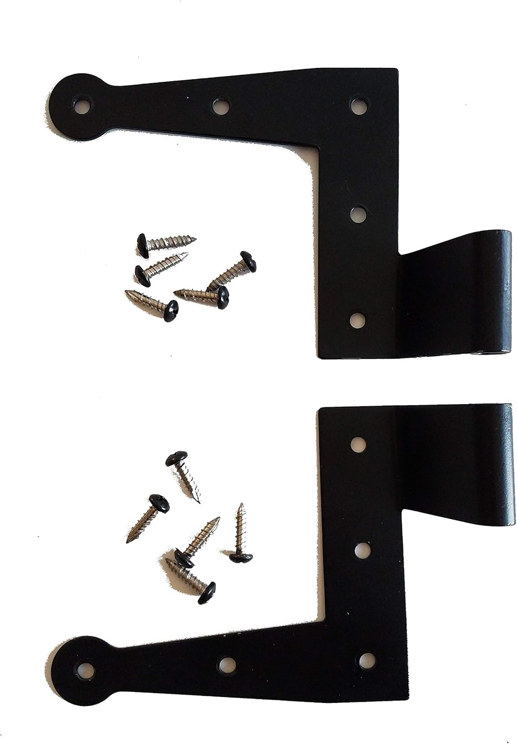 Pair of Heavy Duty Stainless Shutter L-Hinges (0 Offset)