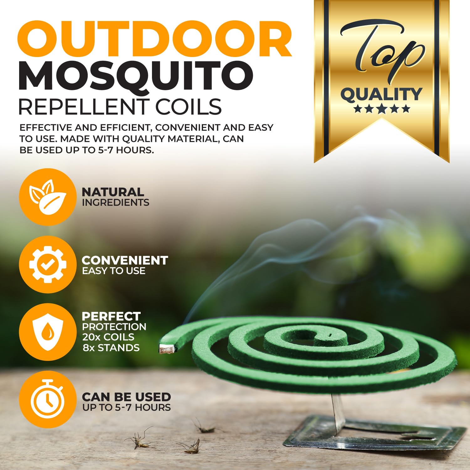 Mosquito Repellent Coils - Patio & Backyard -3 Mosquito Repellent Coils - Patio & Backyard -3