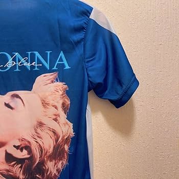 Amazon.co.jp: マドンナTシャツユニセックスsizeMトゥルーブルー