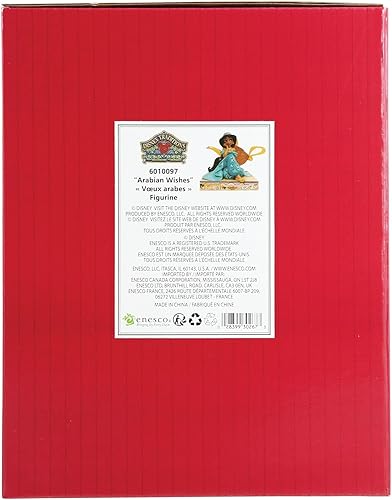 Miniatura 6 de Enesco Jim Shore Disney Traditions Aladdin Jasmine with Genie - Figura de lámpara de 5.25 pulgadas, multicolor