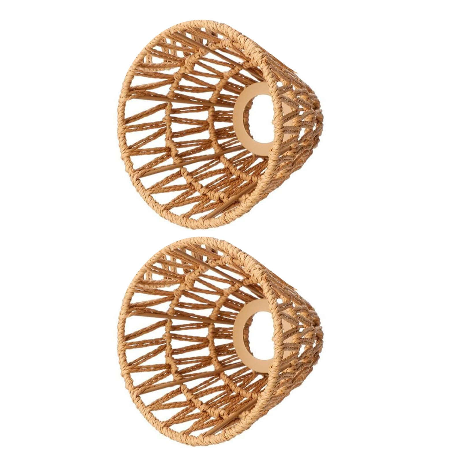 Hsioluted Screw Port Fabric Lampshades Lighting Lid Hollow Weave Light Decor Ceiling Light Lid Perfect For Various Interior Decoration Styles Covers