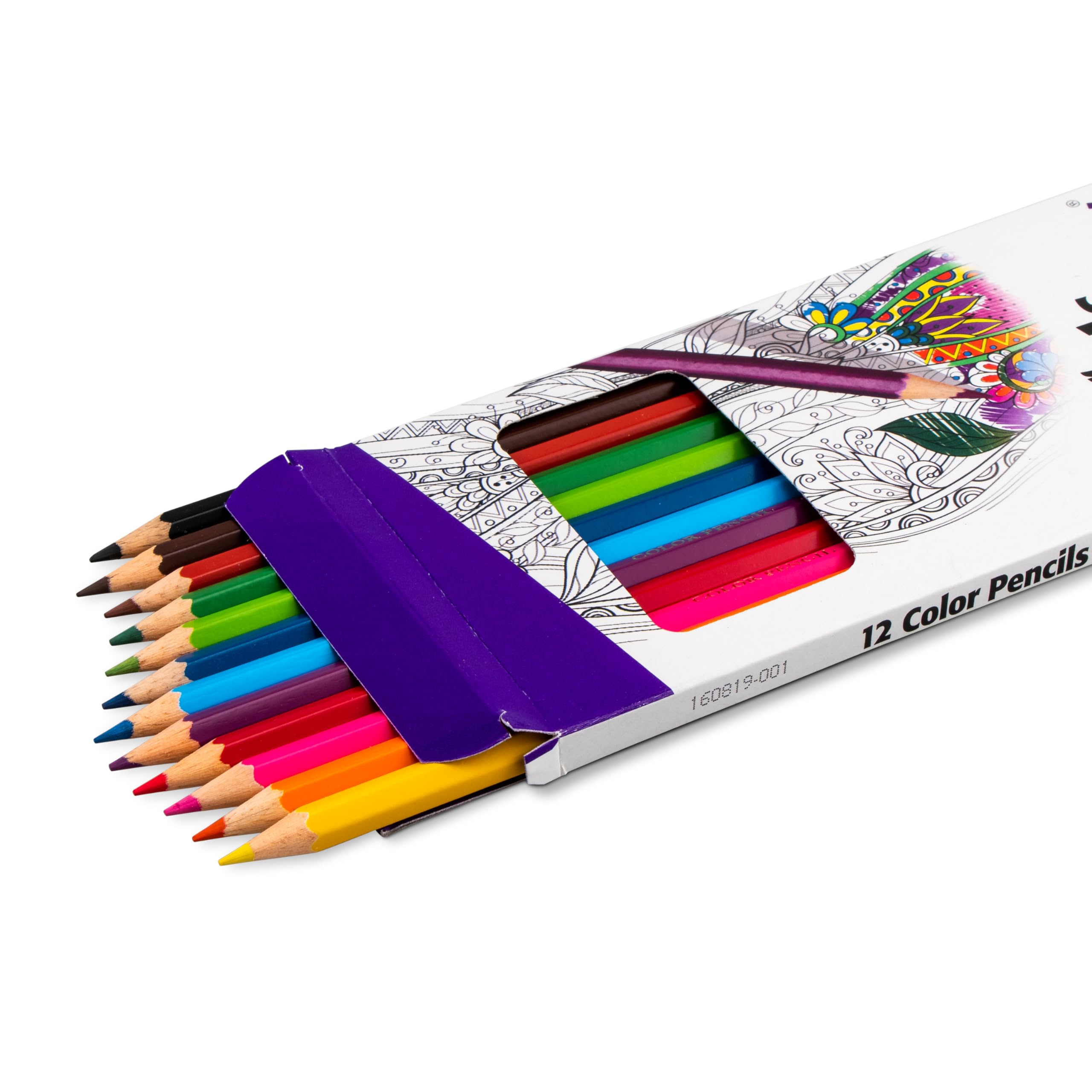 Pentel Arts Colored Pencils, Assorted Colors, Set of 12