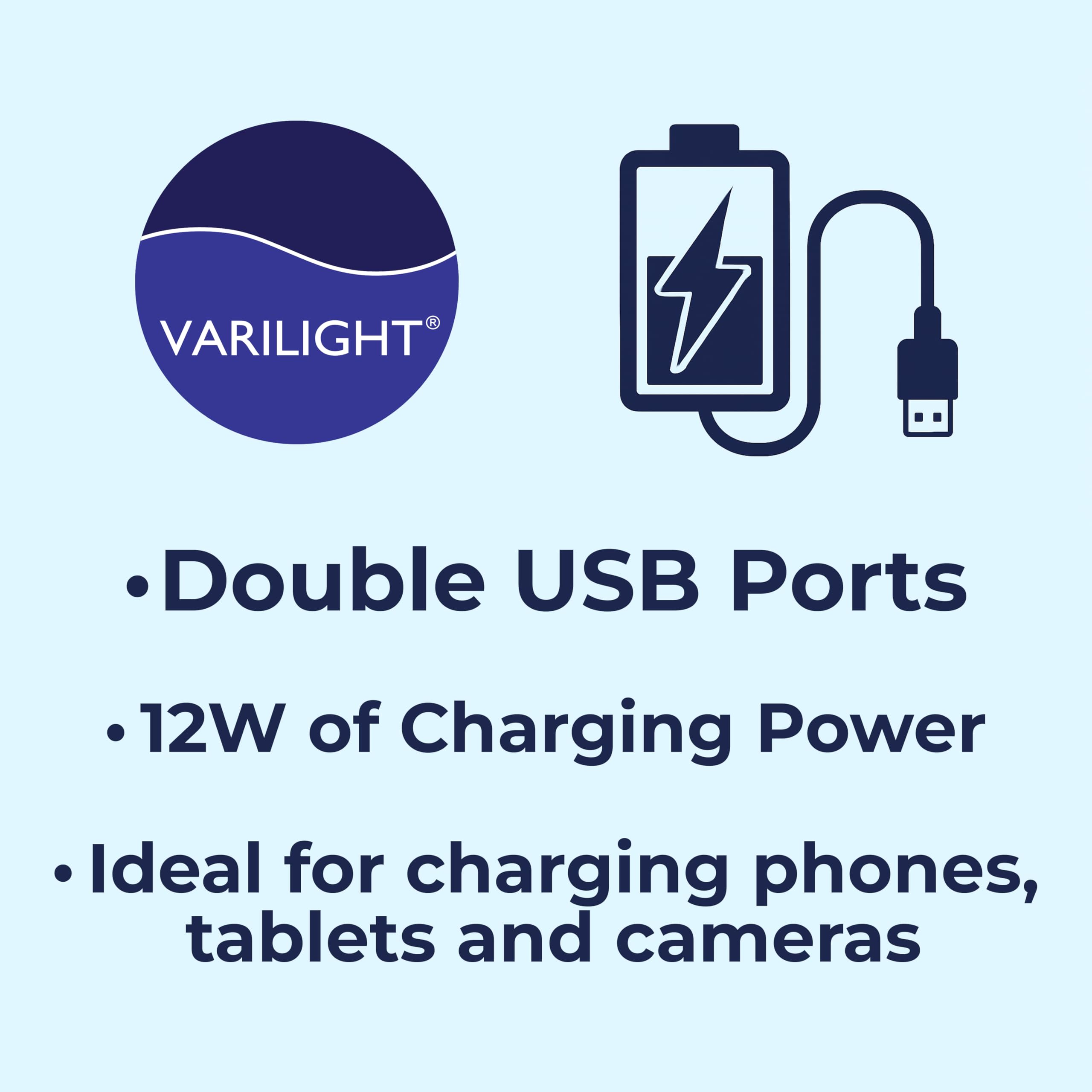 XB5U2W Varilight 2 Gang 13 Amp Single Pole Unswitched Socket With 2