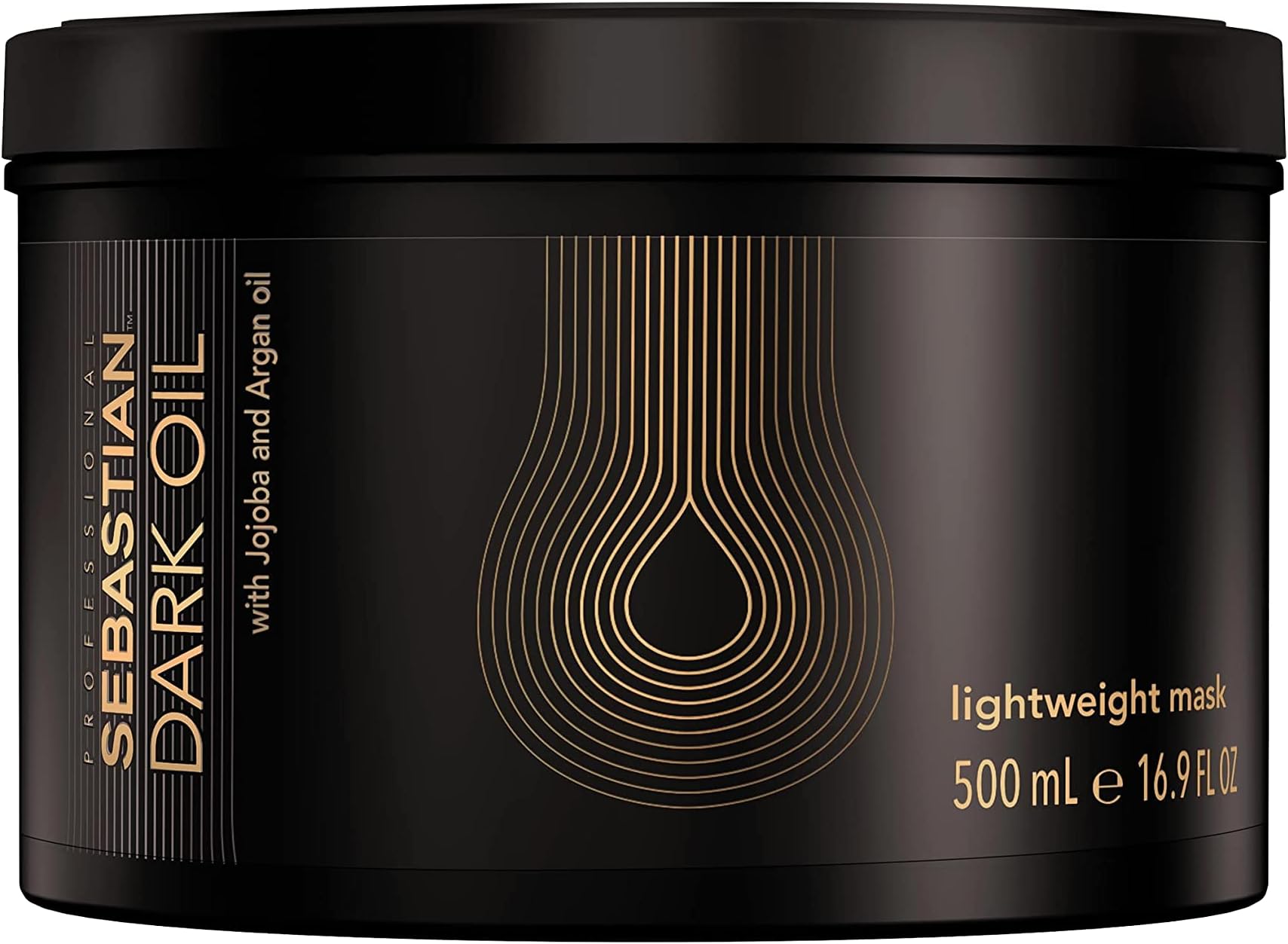 Sebastian Professional Dark Oil Lightweight Deeply Nourishing Hair Mask, For Silky, Smooth and Shiny Hair, Add Natural Body, For All Hair Types, 500ml