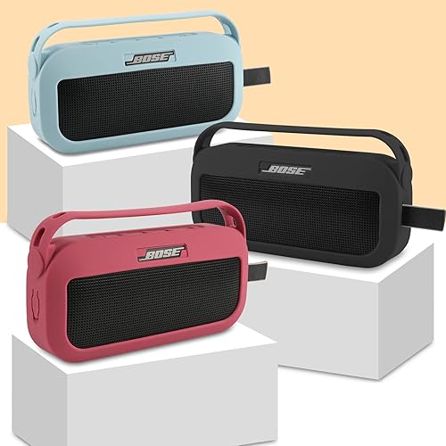 Miniatura 6 de TXEsign Bose SoundLink Flex - Funda de silicona para altavoz portátil Bose SoundLink Flex con Bluetooth, funda protectora de viaje con asa para Bose