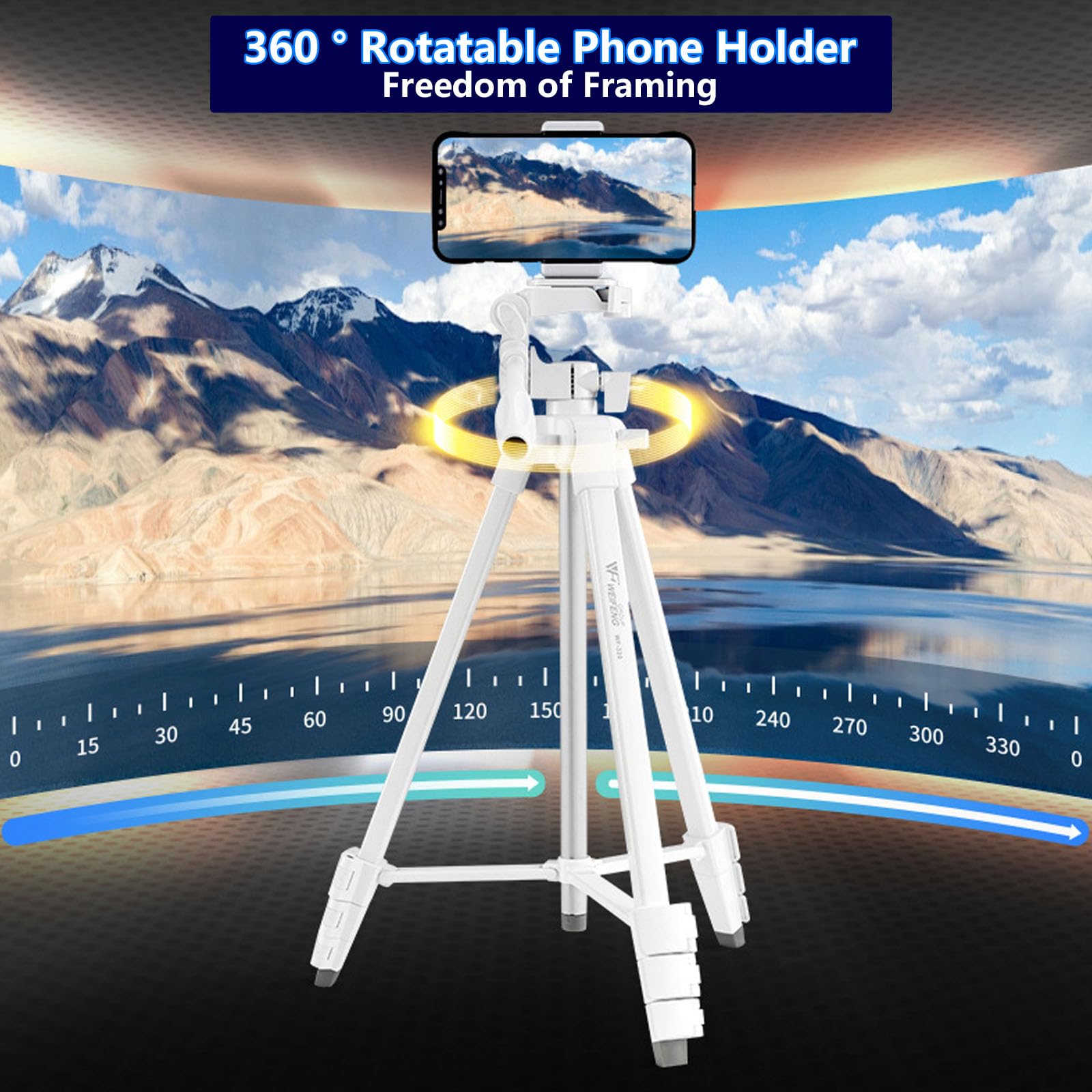 53 "phone Tripod & Selfie Stick, Wszystko W Jednym Przedłużonym Statywie Telefonu Komórkowego, Statywy Podróżne Kompatybilne Z Tabletem I Smartfonem