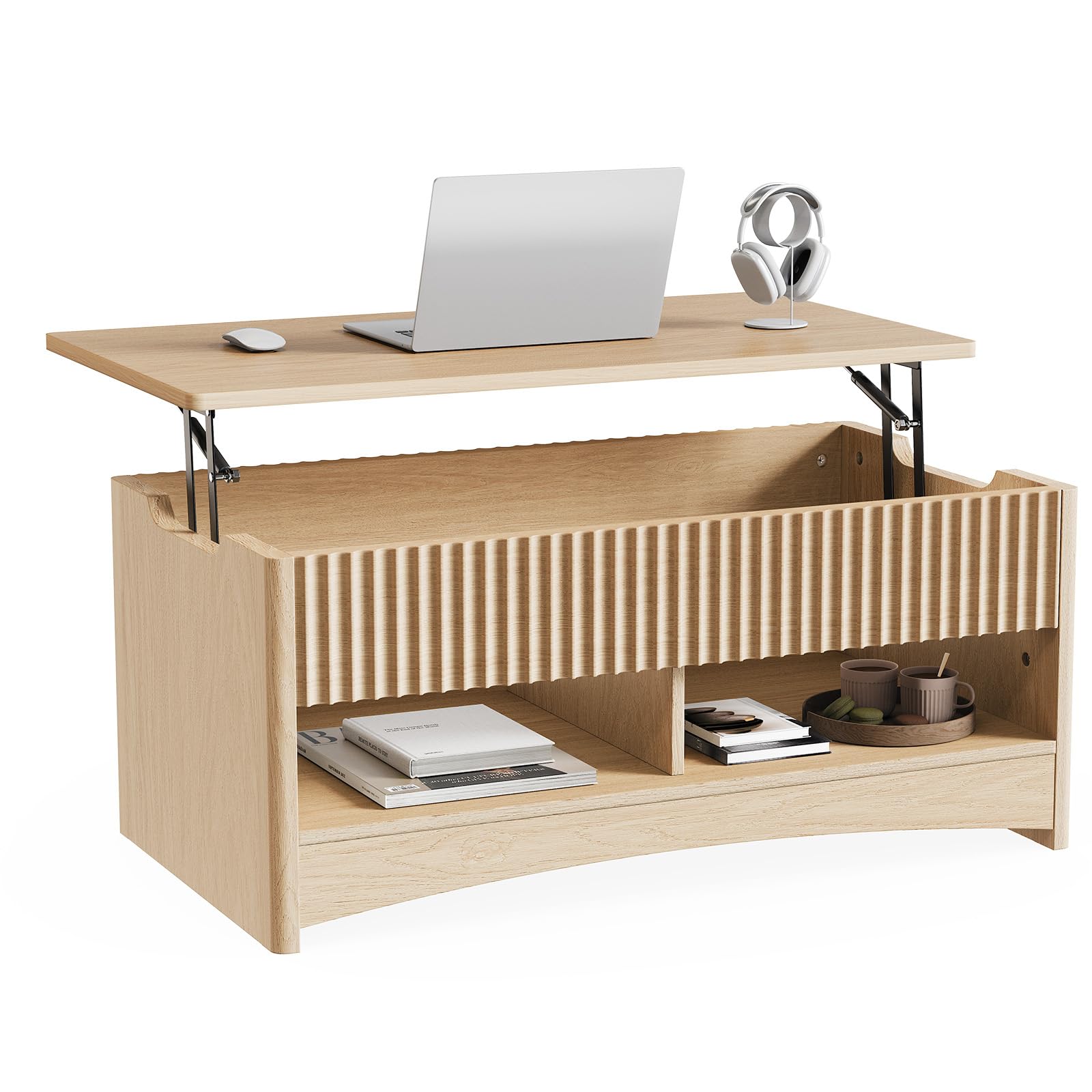 オーヴィル　auvil lounge multi table Amazon.com: Marsail Lift Top Coffee Table with Open & Hidden