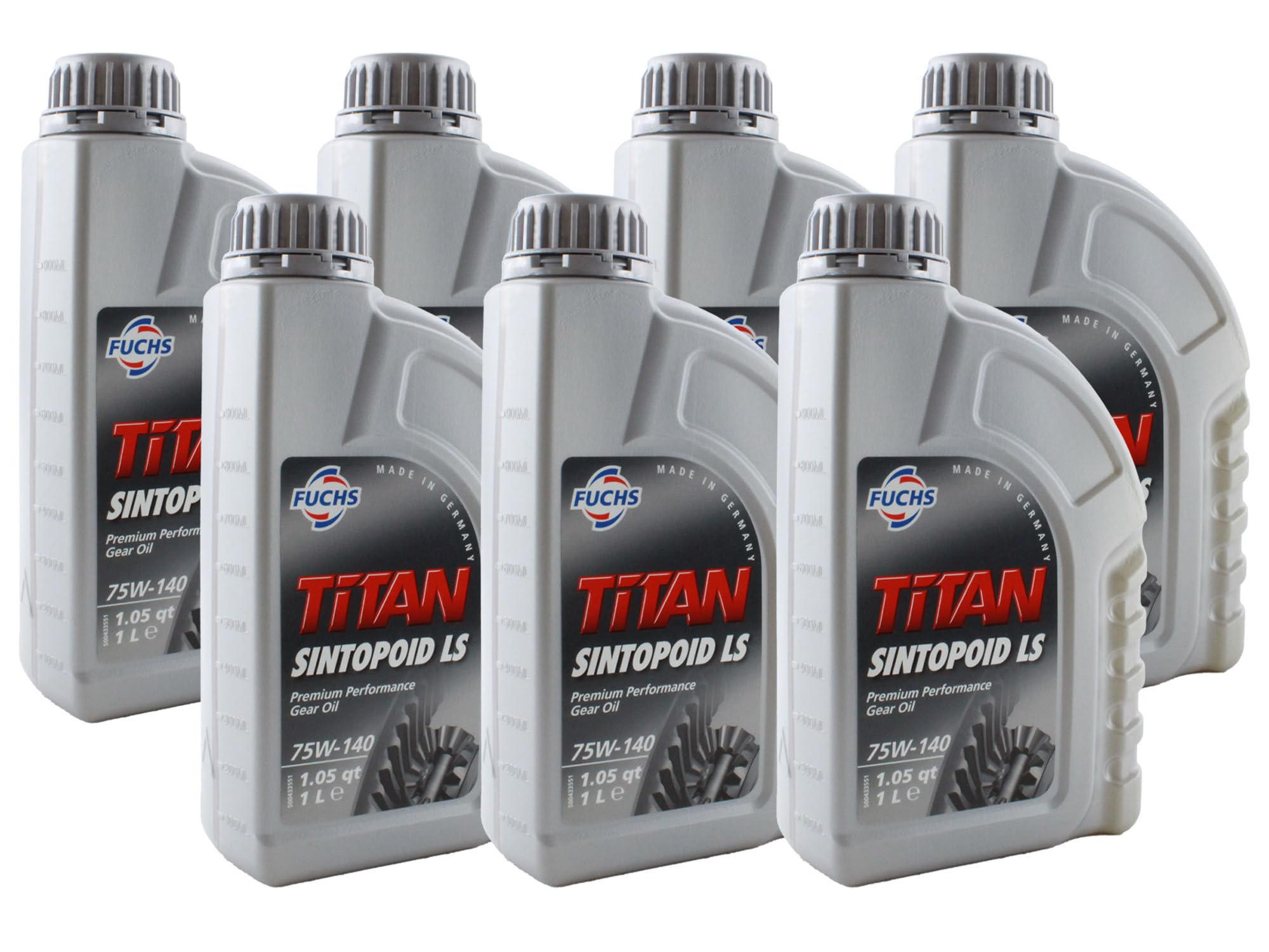Fuchs 7 Liter TITAN SINTOPOID LS SAE 75W-140 Gear Oil (7 x 1L)