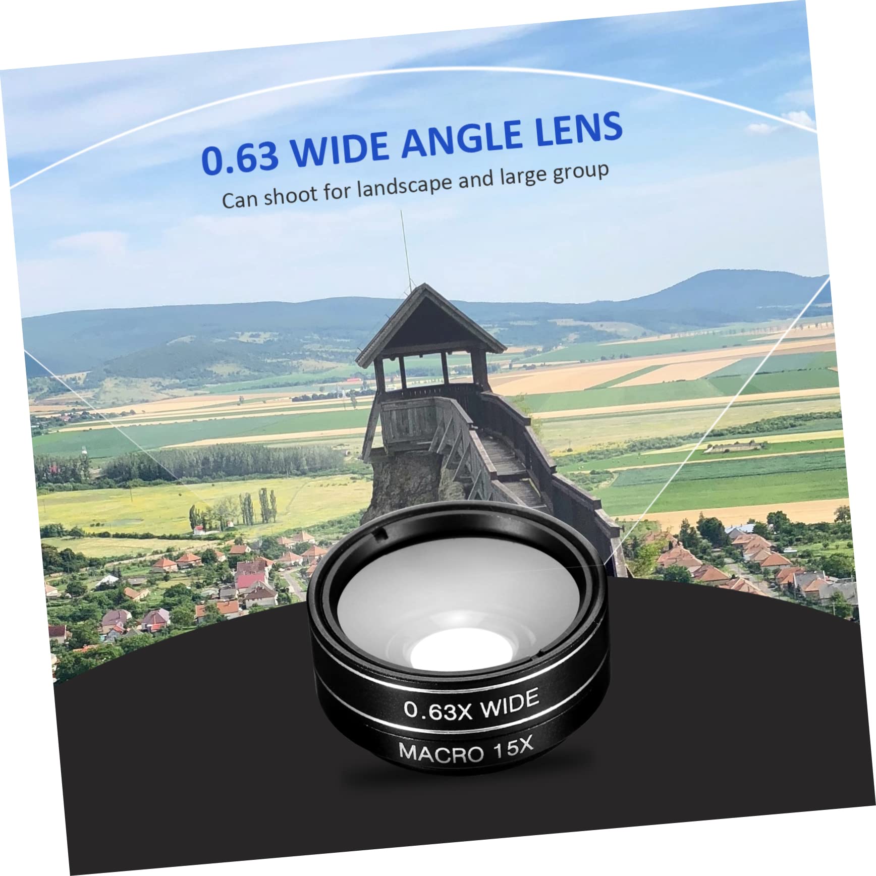 Housoutil 1Set Mobile Phone Lens Kit with Fisheye Wide Angle Macro and Cpl Lenses Compatibility for Stunning Photography Smartphones
