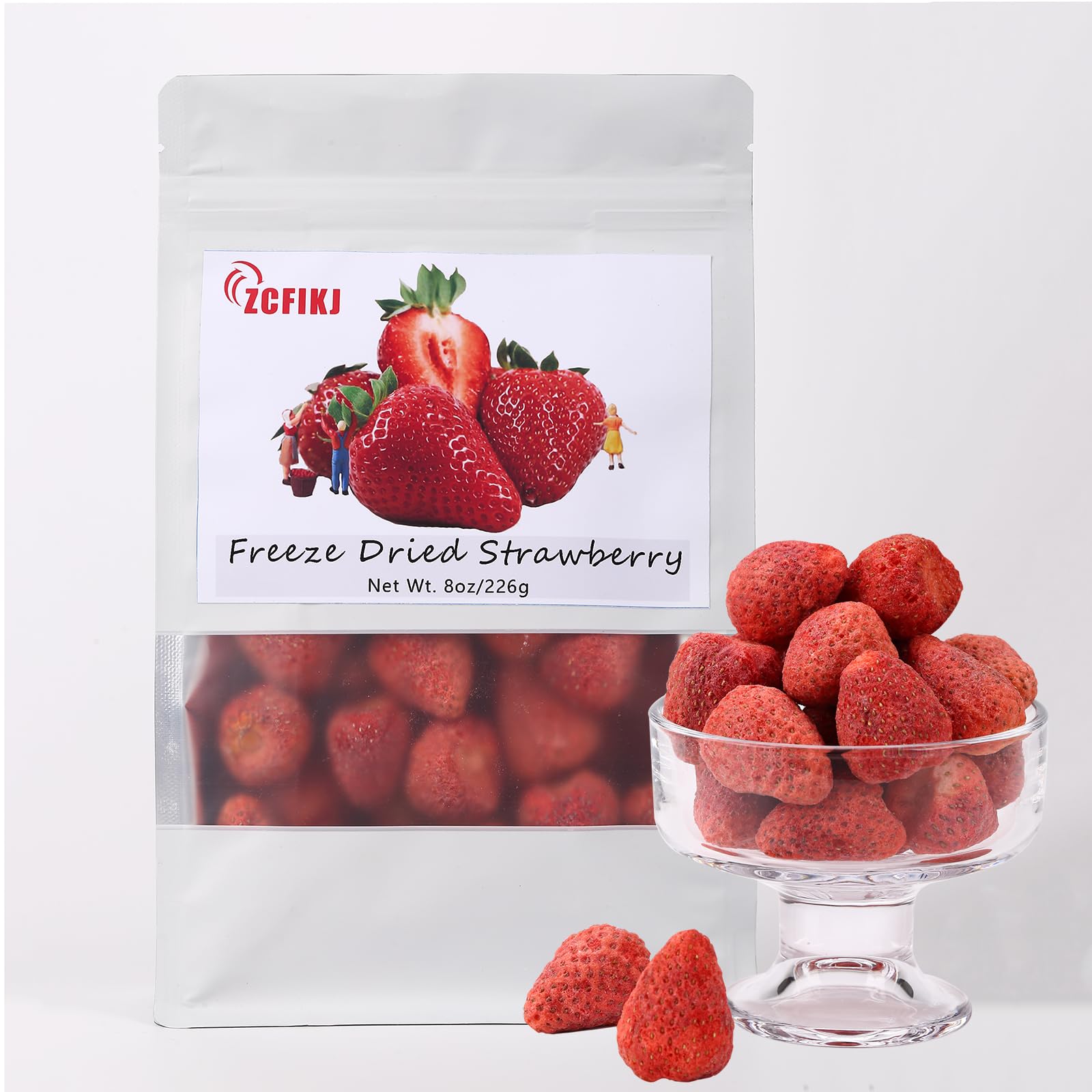 Amazon.com: Whole Freeze-Dried Strawberries 8oz/226g | Premium