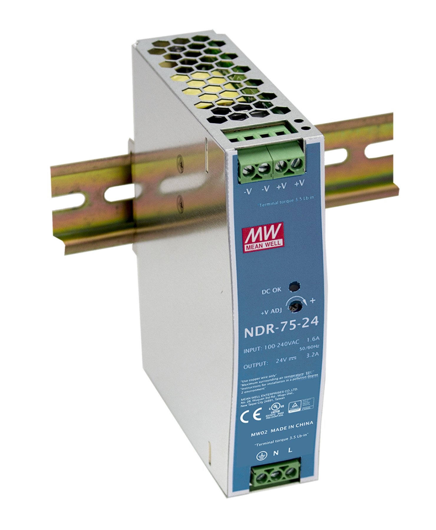 MEAN WELL
スイッチング電源3個セット Amazon.com: MEAN WELL original NDR-75-24 24V 3.2A meanwell NDR-75