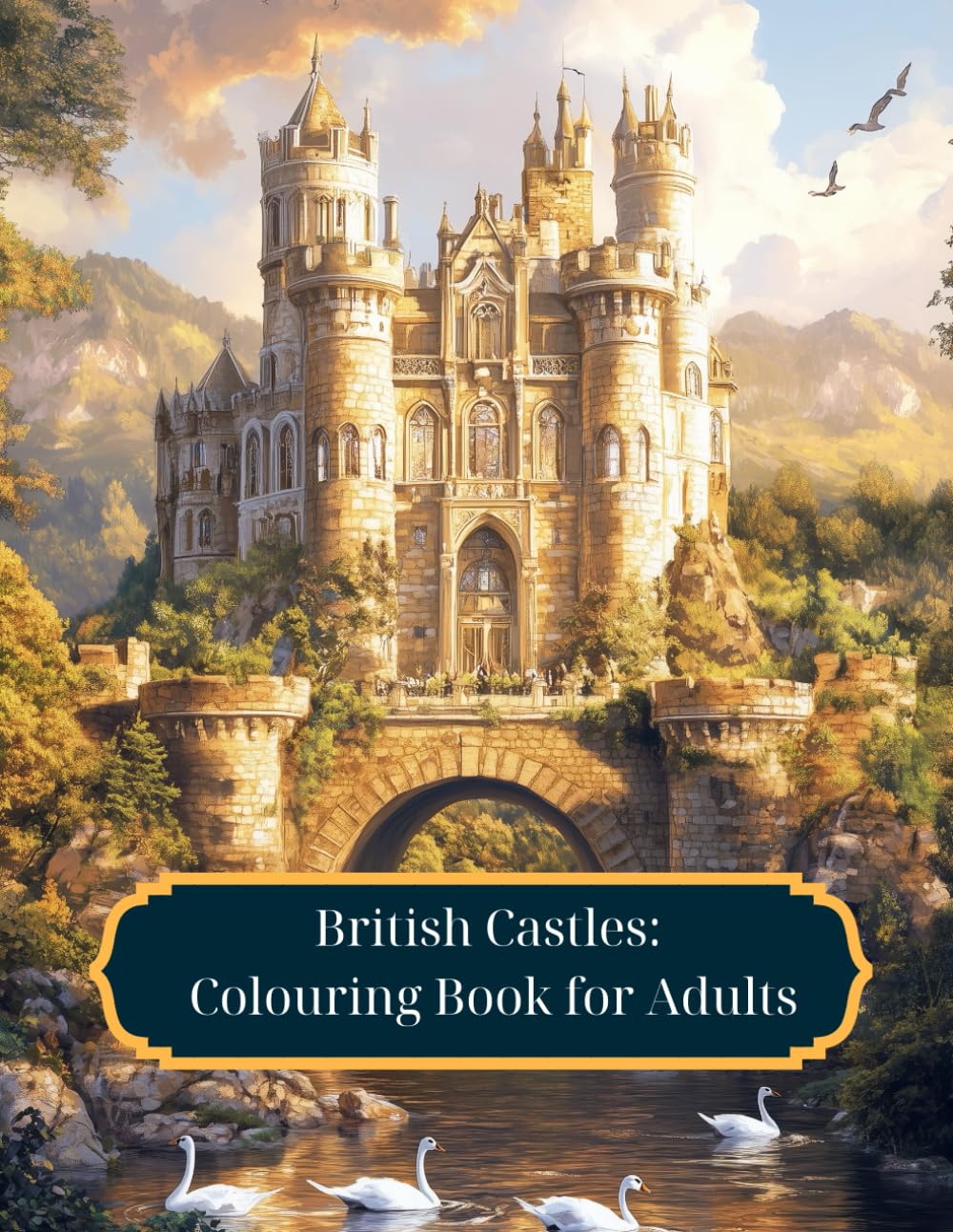 British Castles Colouring Book: Beautiful and Historic Castle Designs for Adults Relaxation