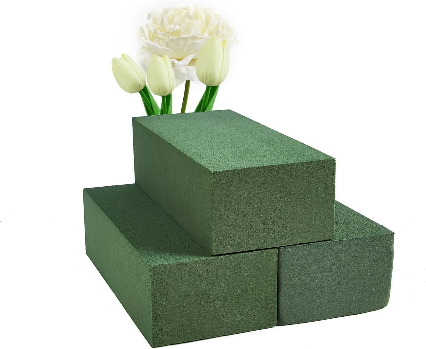 Seanlendery Pack of 3 Floral Foam Blocks Wet Dry Flower
