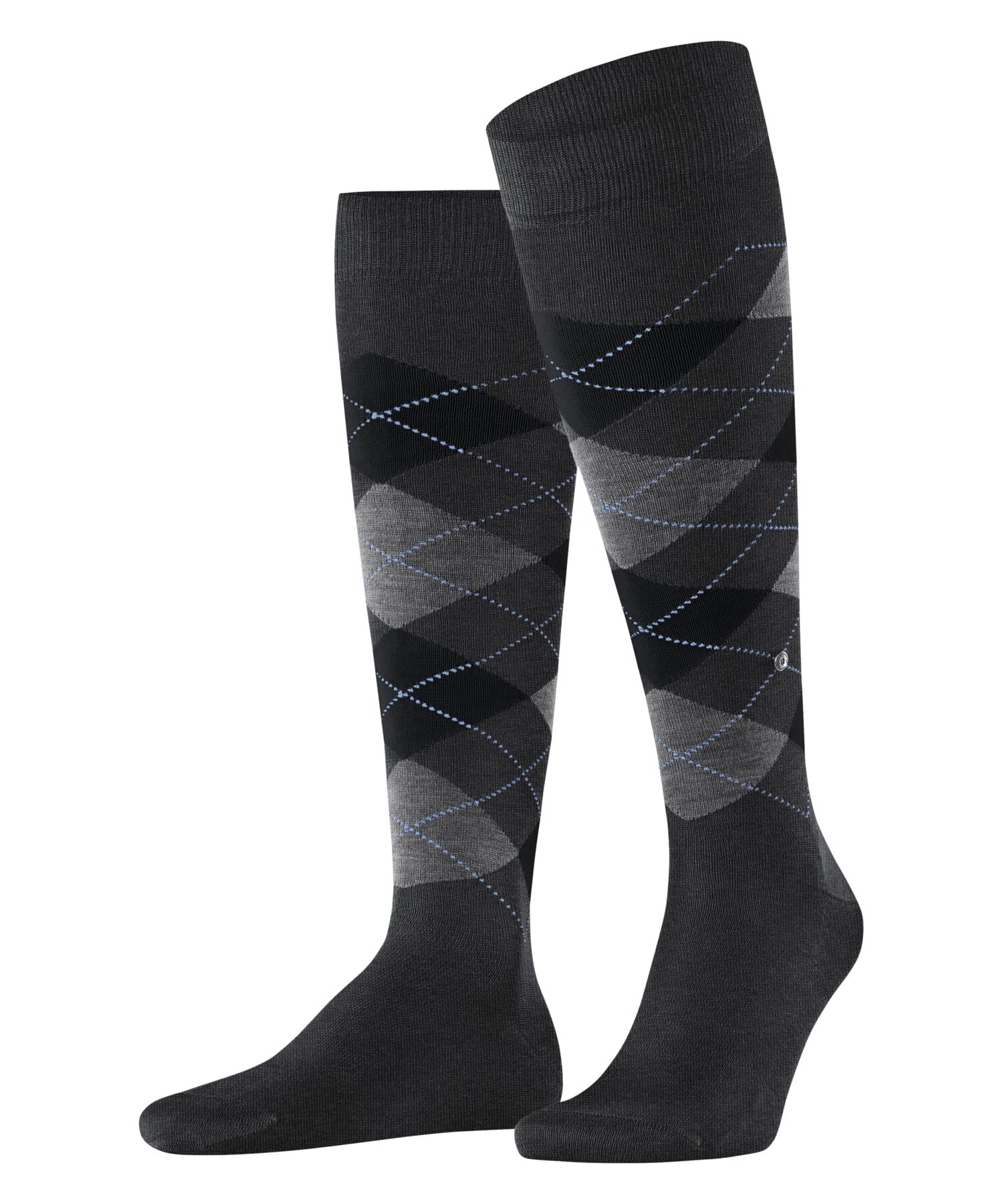 Burlington Men's Gris Knee-High Socks Manchester