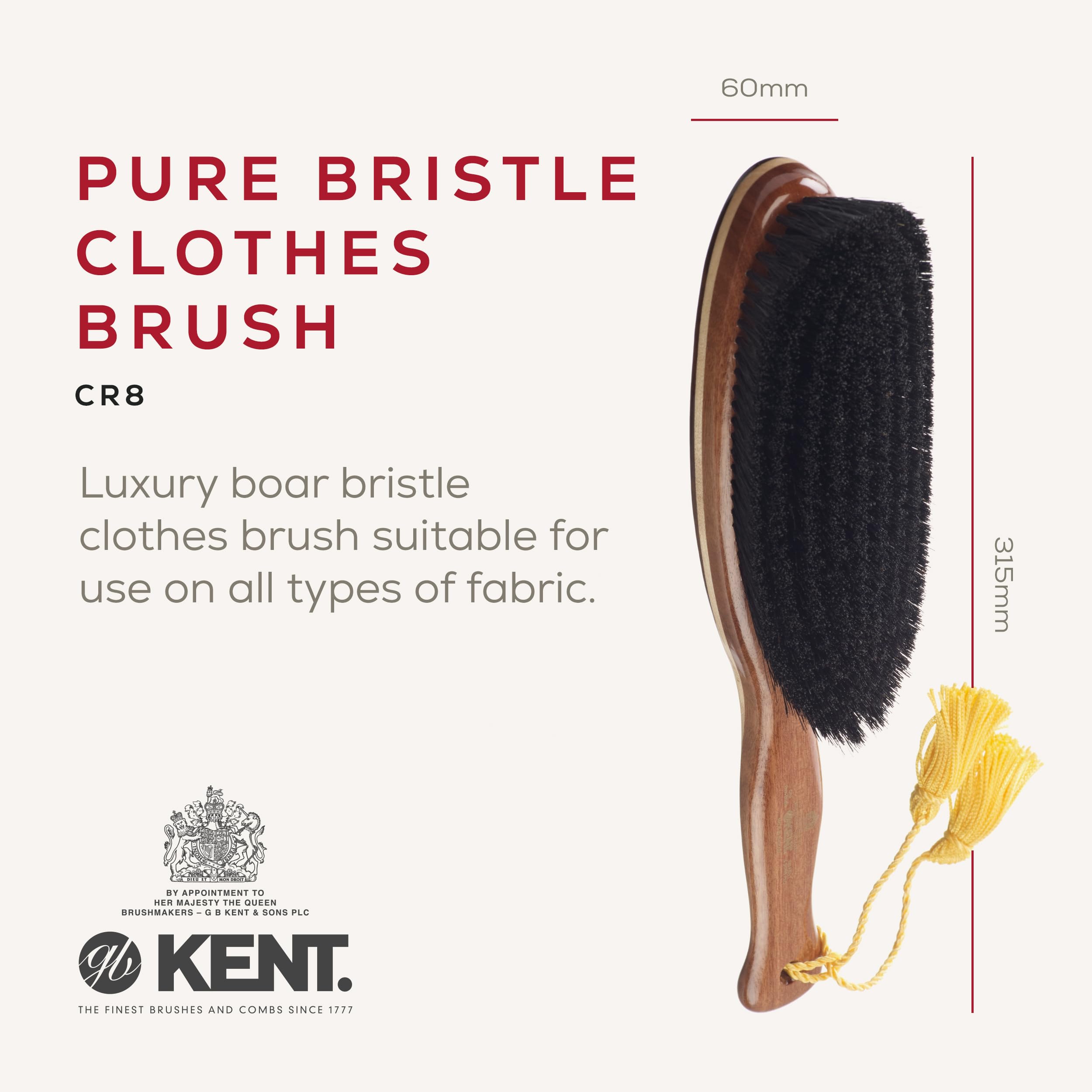 Kent Brushes Cepillo de Ropa (CR8)