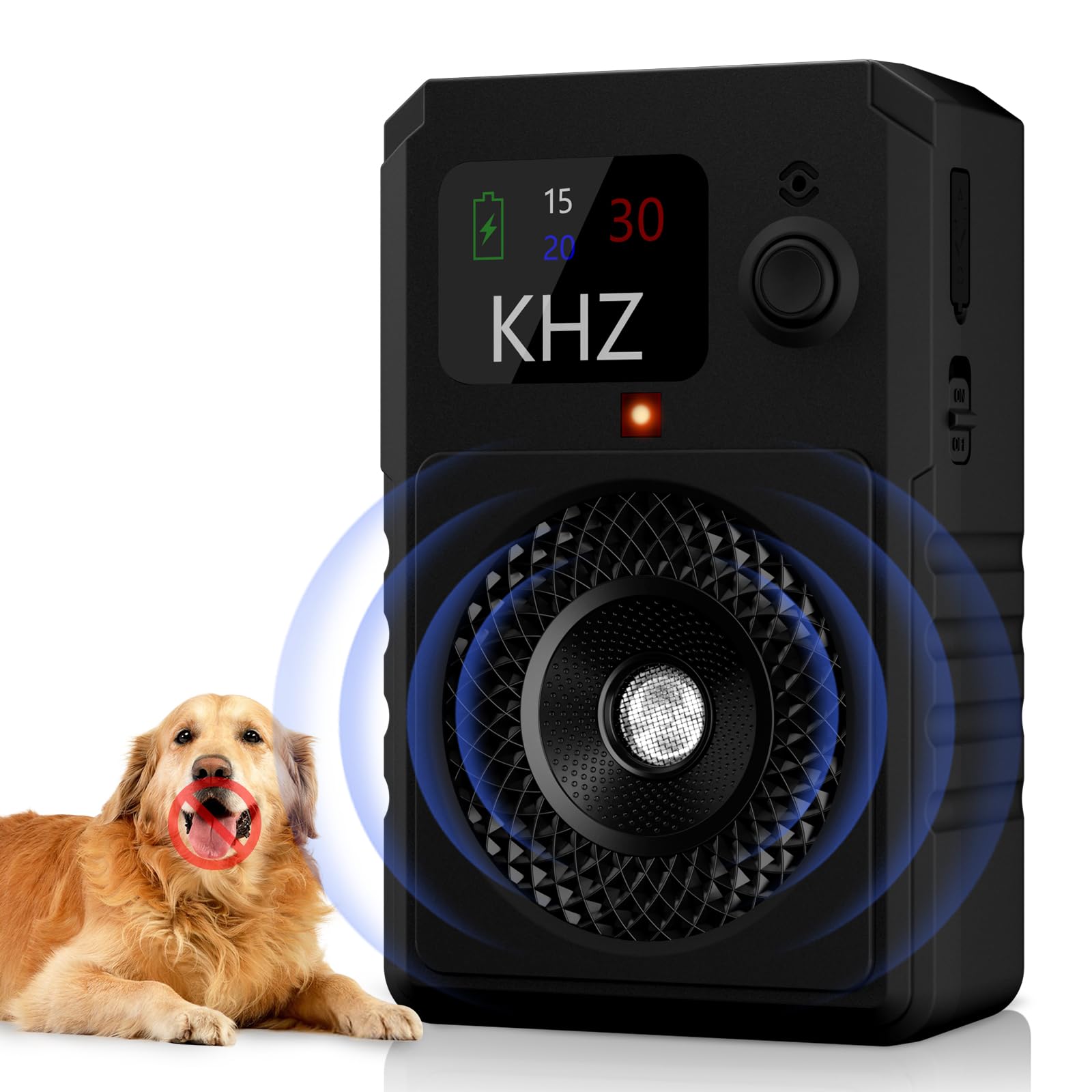 2026 Upgraded Anti Barking Device for Dogs –3 Modes Dog Barking Deterrent Devices,IPX5 water proof With color display,55FT Rechargeable stop barking dog device, Indoor Outdoor Anti Dog Barking Device