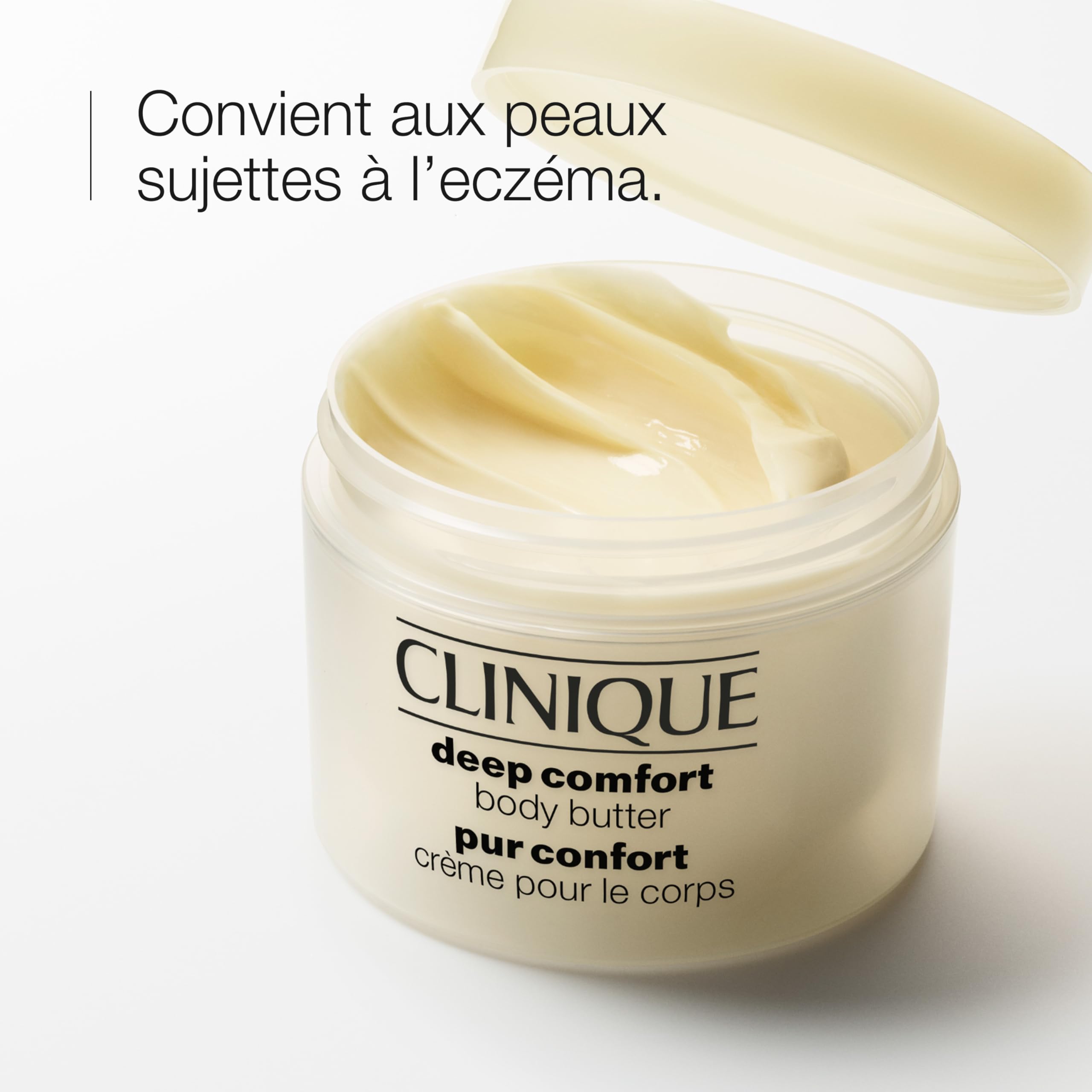 Clinique Deep Comfort Crème pour le Corps à l'Acide Hyaluronique, Beurre de Karité + Glycérine, 200 ml