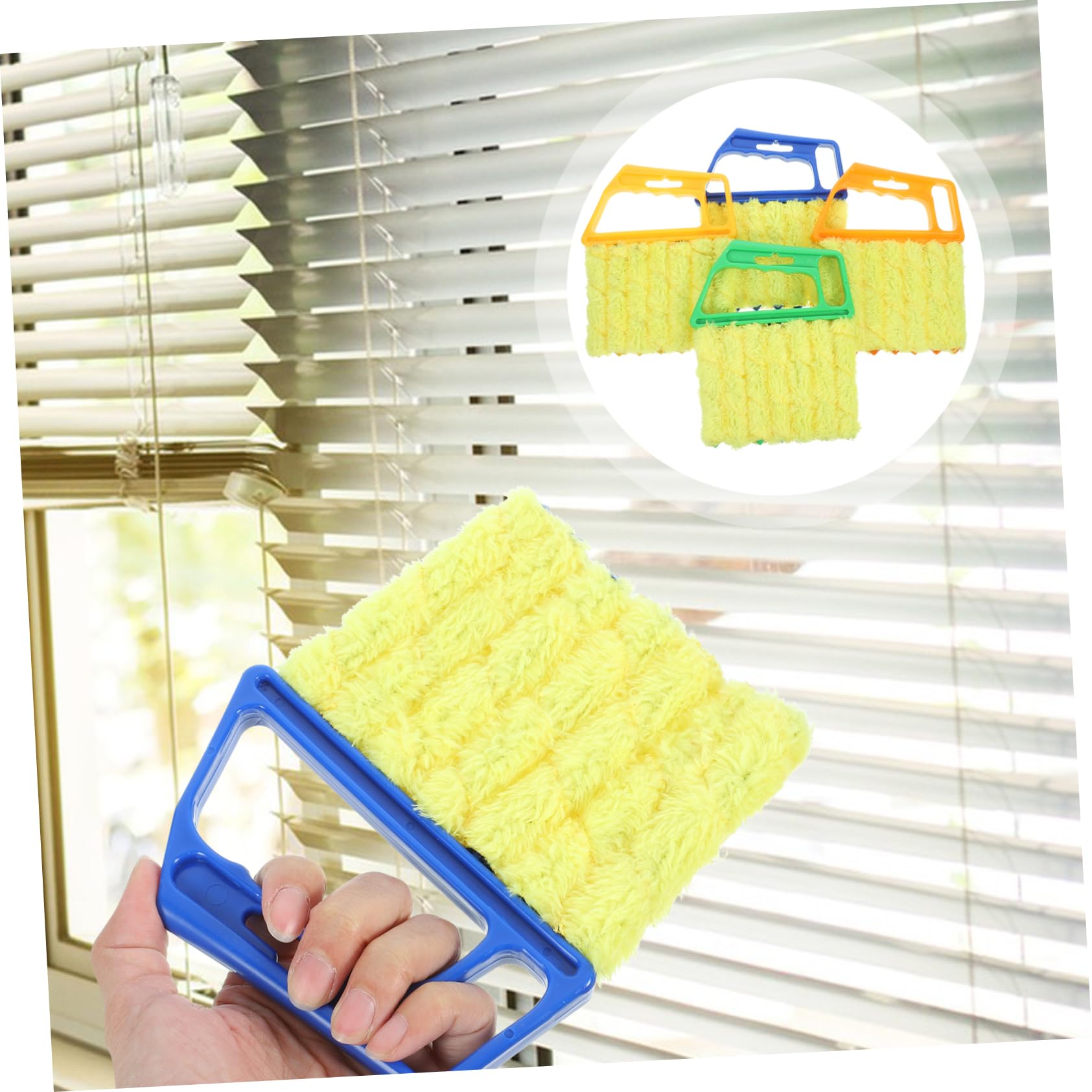 SHERCHPRY 3 Series Cepillo De Limpieza para Aire Acondicionado Limpiador De Persianas Plumero Accesorio para Persianas Cepillo Reutilizable para Persianas Herramientas para 4 Piezas x 3
