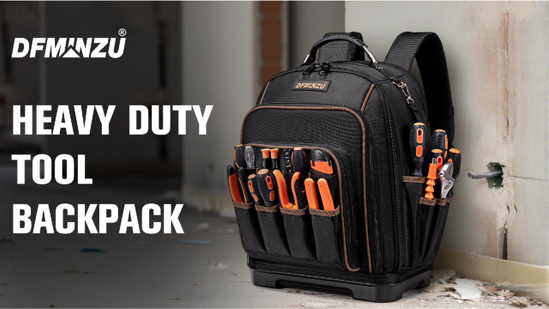 Tool Backpack Heavy Duty, Tool Bag Backpack with Laptop