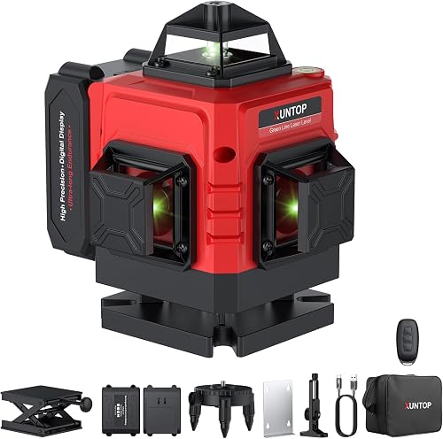 XUNTOP Niveau Laser Vert 16 Lignes Auto-nivelant - Rechar…