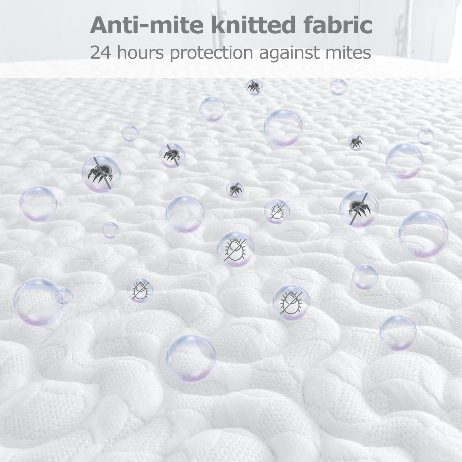 BedStory Single Mattress, Spring Mattress 3FT with Durable Spring Mattress, Skin-friendly Knitting Fabric Foam Mattress for Single Bed (90x190x14cm) image 4