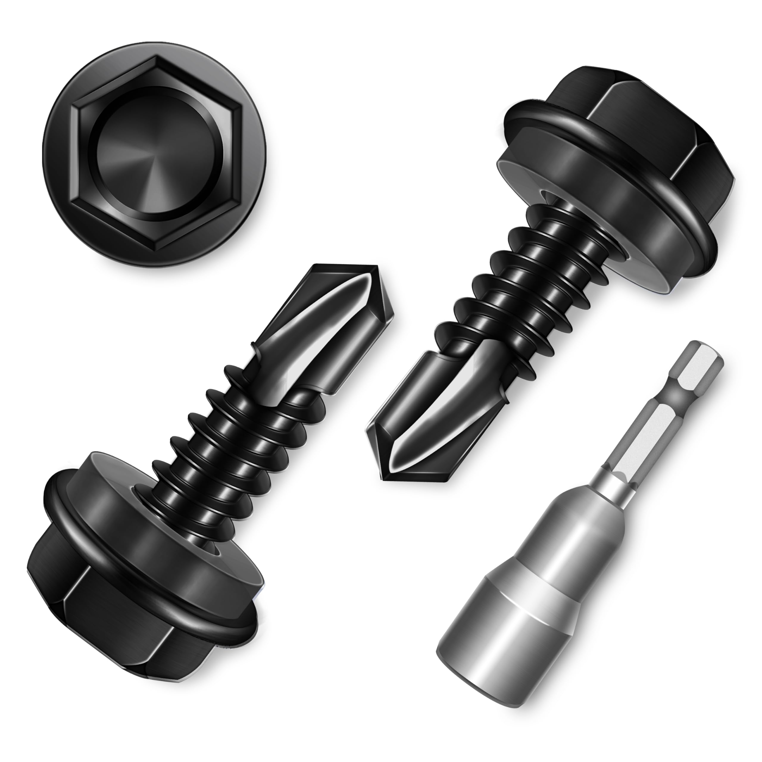 Sheet Metal Screws - 100 Stainless Steel Self Drilling -30 Sheet Metal Screws - 100 Stainless Steel Self Drilling -30