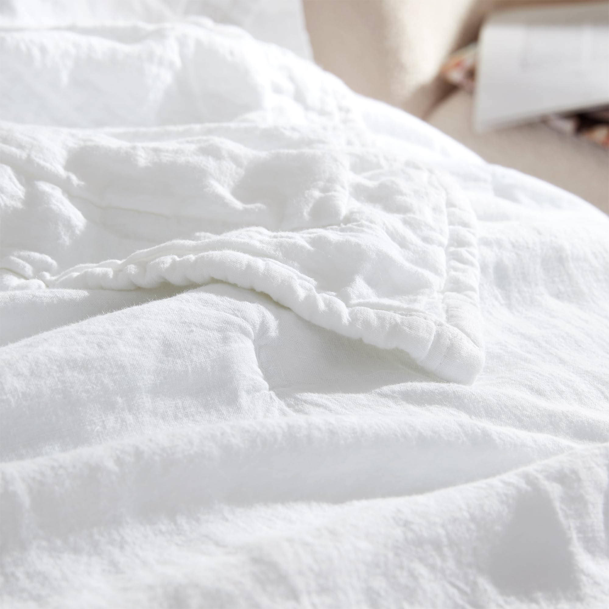 Byourbed Dark Sky Reserve® - Portugal Made 100% Linen Twin XL Comforter - White