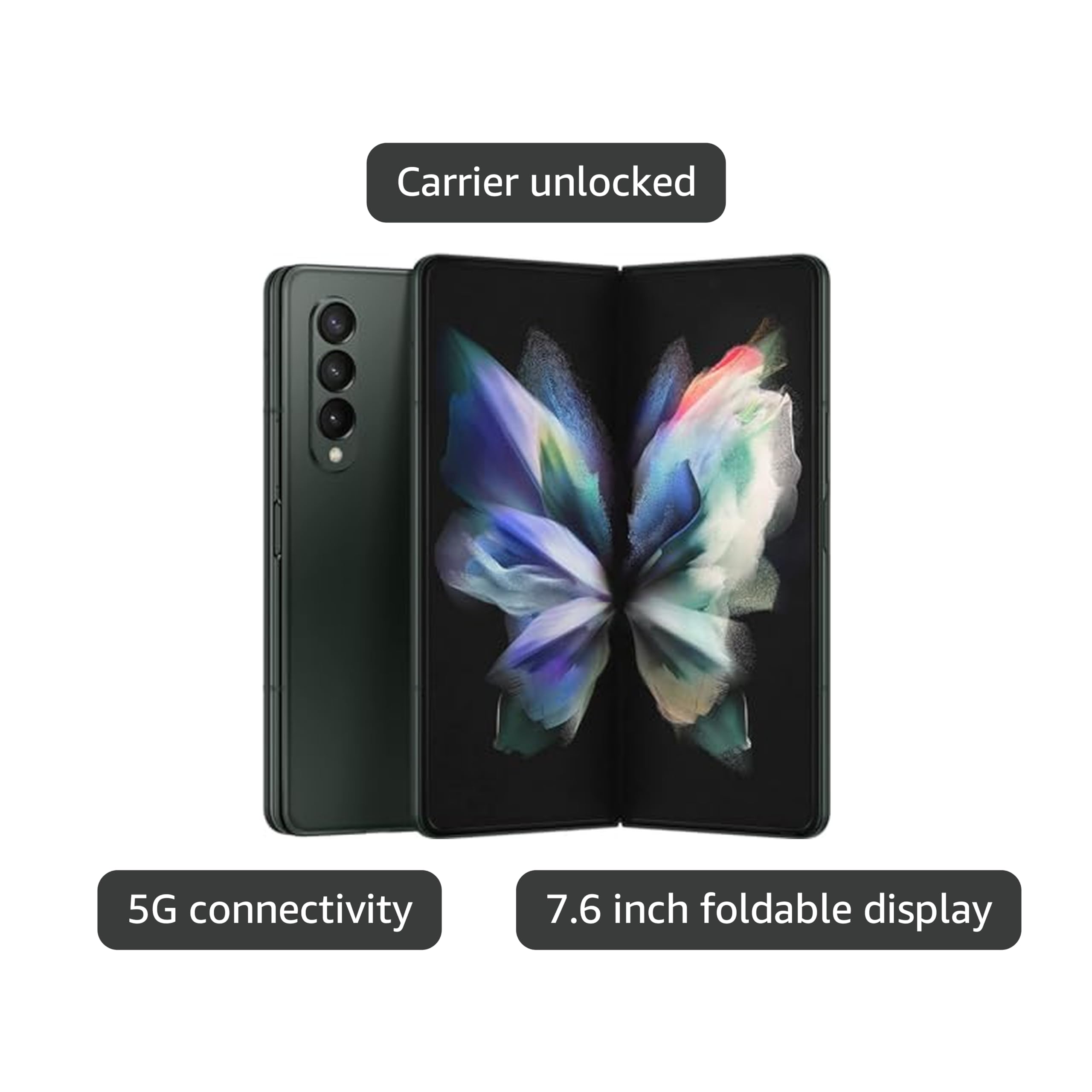Amazon.com: Samsung Galaxy Z Fold 3 5G US Version, 256GB, Phantom