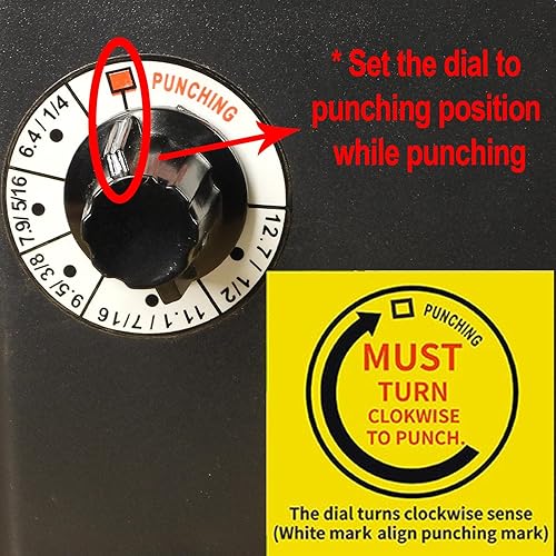 Miniatura 5 de Rayson TD1222 Máquina de encuadernación de alambre, paso 21, agujeros rectangulares, encuadernación de 220 hojas  capacidad de perforación de 12