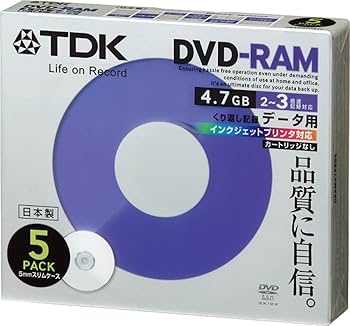 Amazon.co.jp: TDK データ用DVD-RAM 日本製 2-3倍速 4.7GB