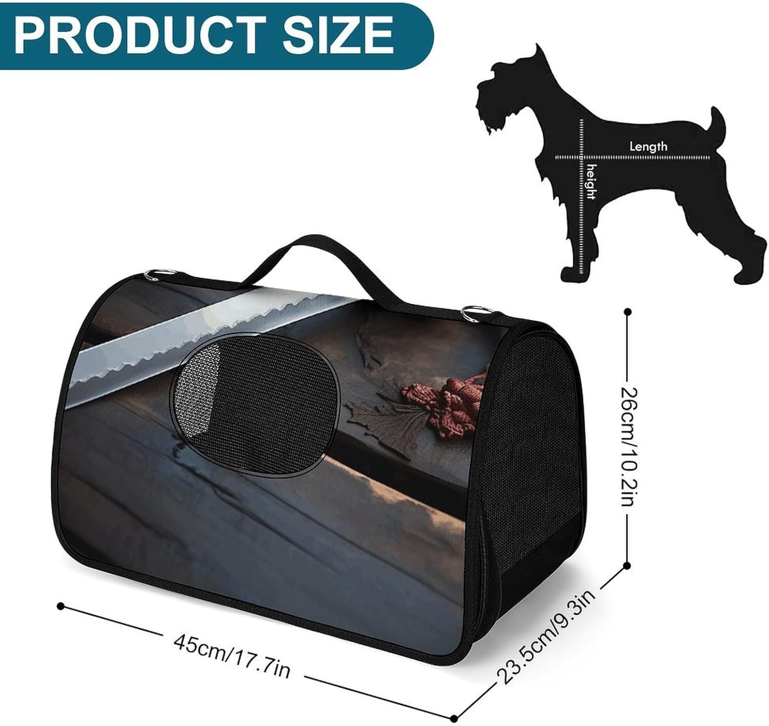 Pet Handbags, Japan Samurai Sword Printed Pet Handbags,folding Pet Bags,new Pet Handbags,universal Pet Handbags, 45X26X23.5cm