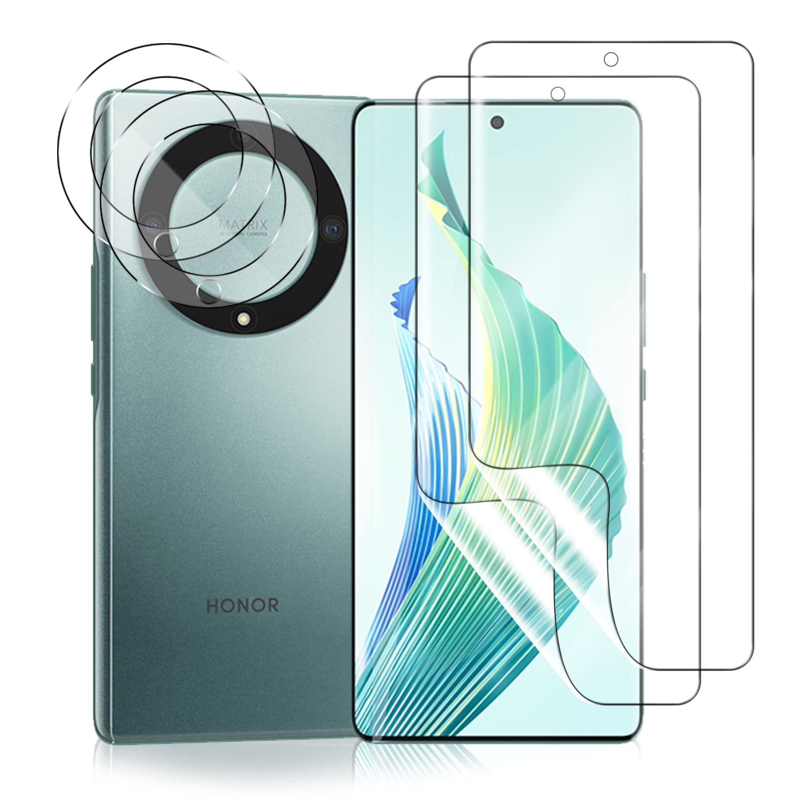 2 Pellicole In Vetro Temperato Per Honor Magic 5 Lite | Anoowkoa | Trasparente | Anti Graffio 9H