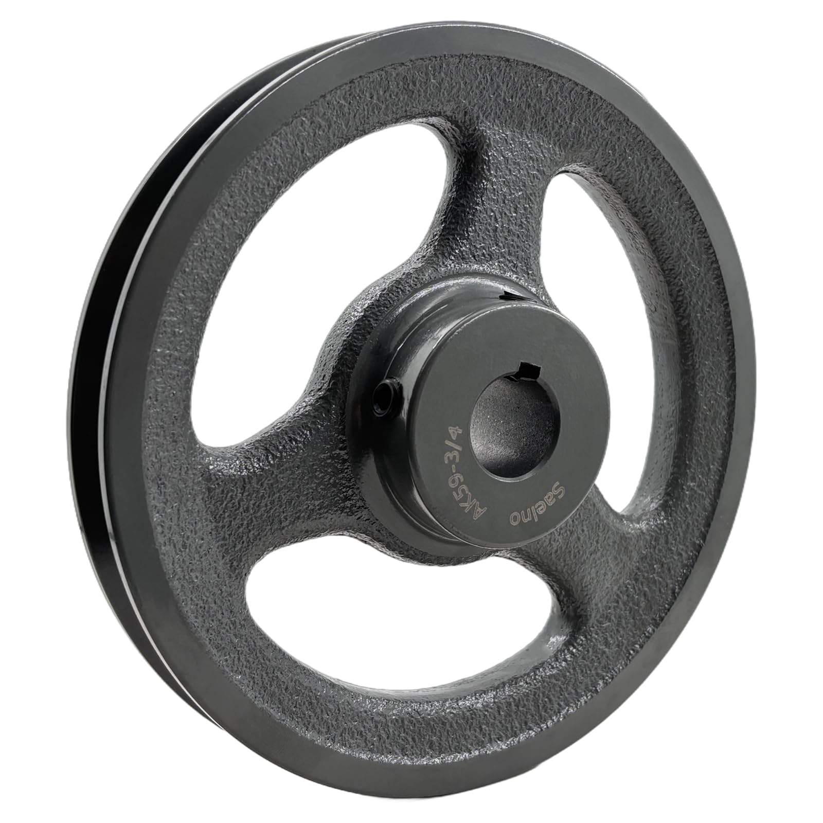 Saelno AK59-3/4 V Belt Pulley 3/4 inch Bore 5.75" OD,Mechanical Pulleys Cast Iron for A AX 3L 4L V-Belts,AK5934 Sheaves
