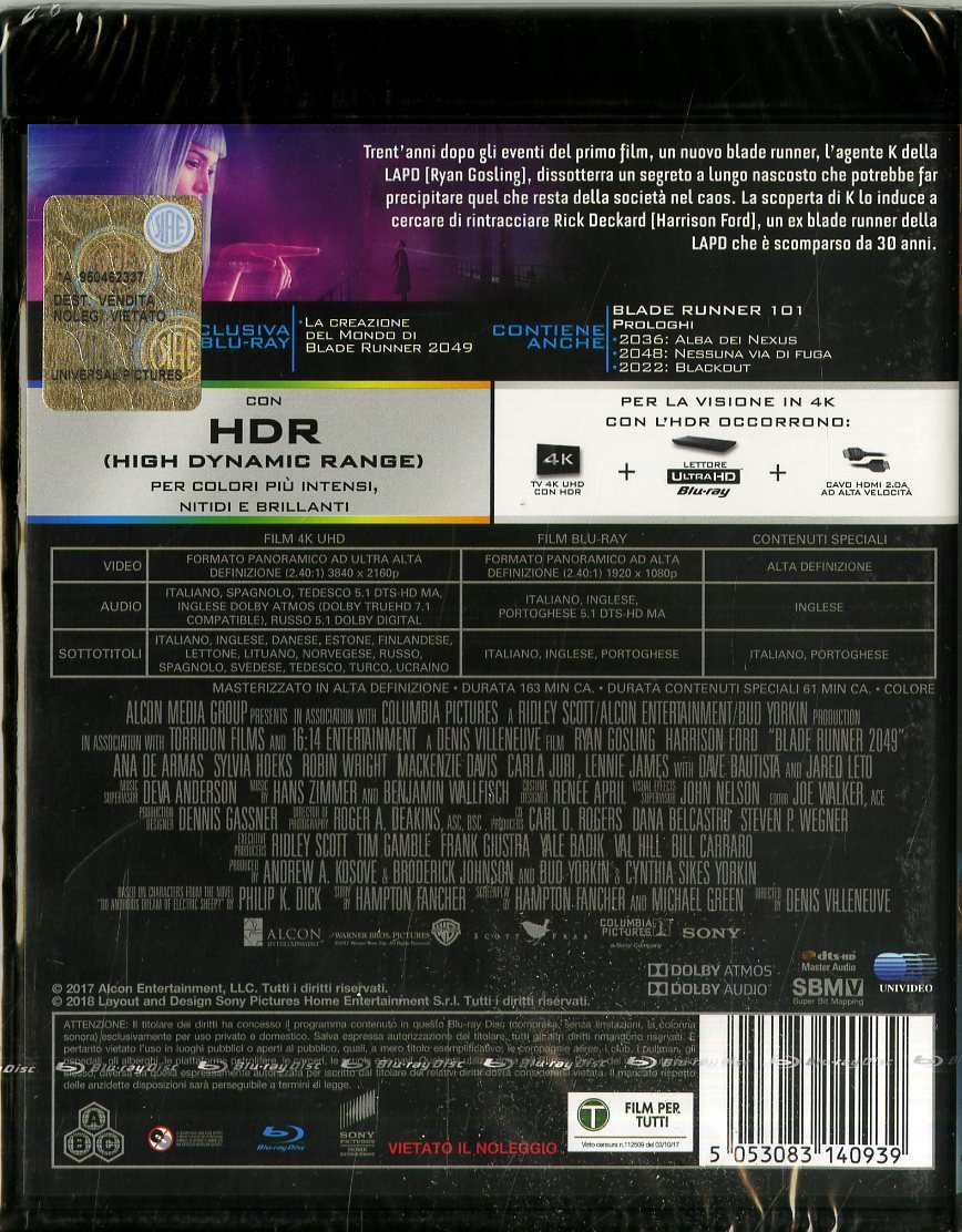 Blade Runner 2049 (4K Ultra-HD+Blu-Ray)