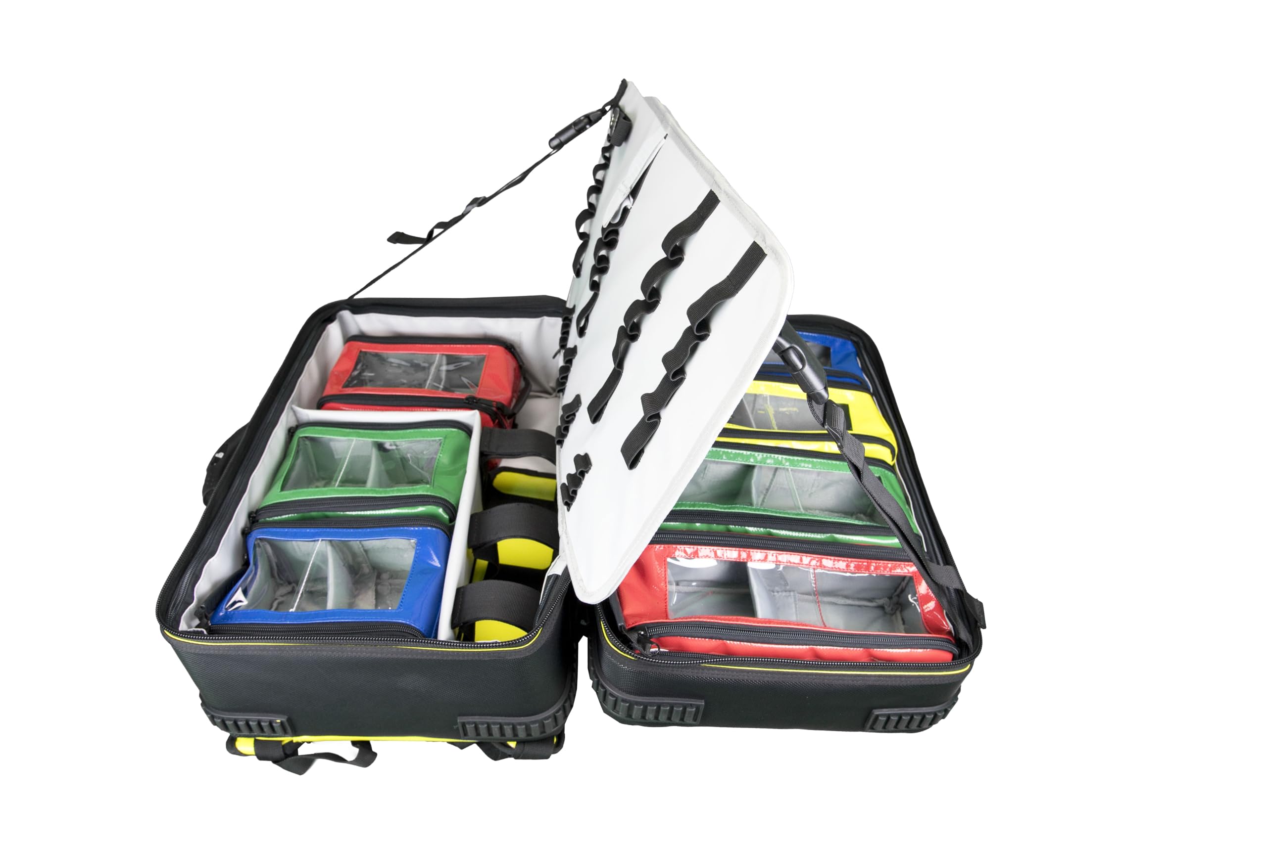 Notfallkoffer/Notfallrucksack Premium X1 aus Plane - LEER GELB