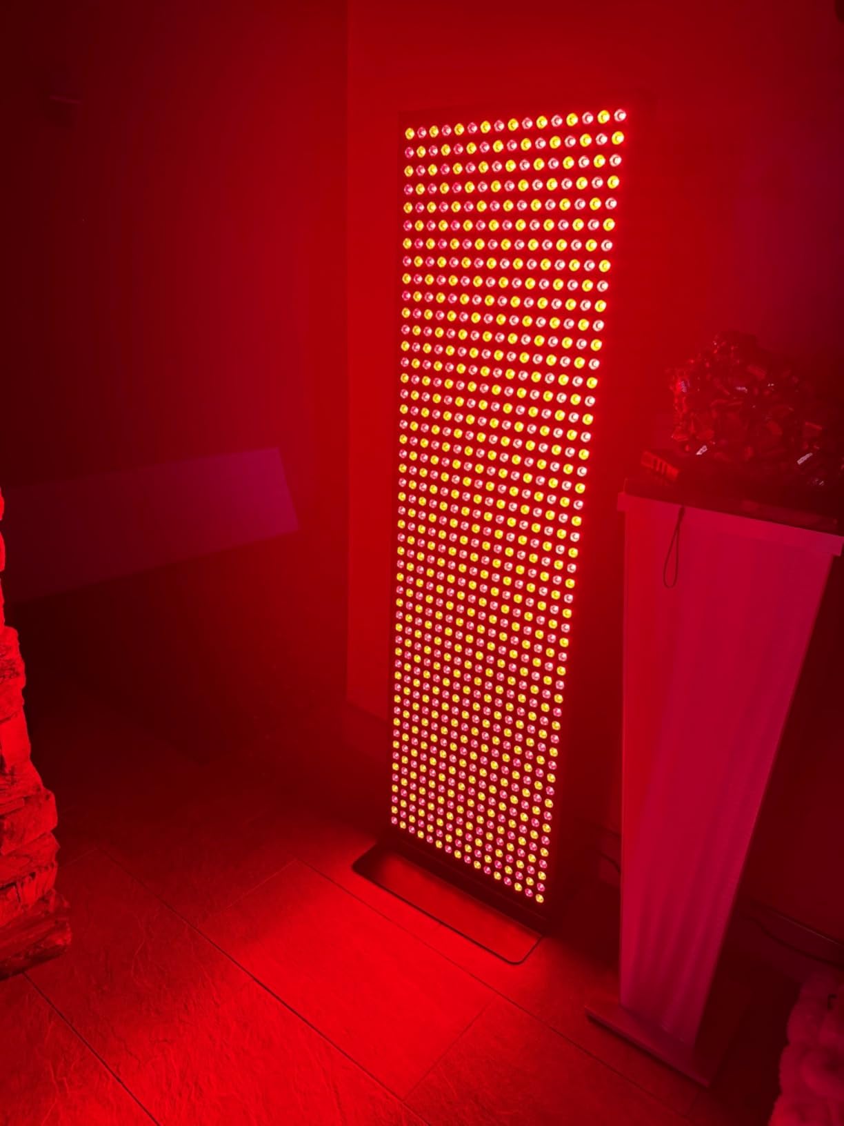 Real product photo showing the panel in a home setup