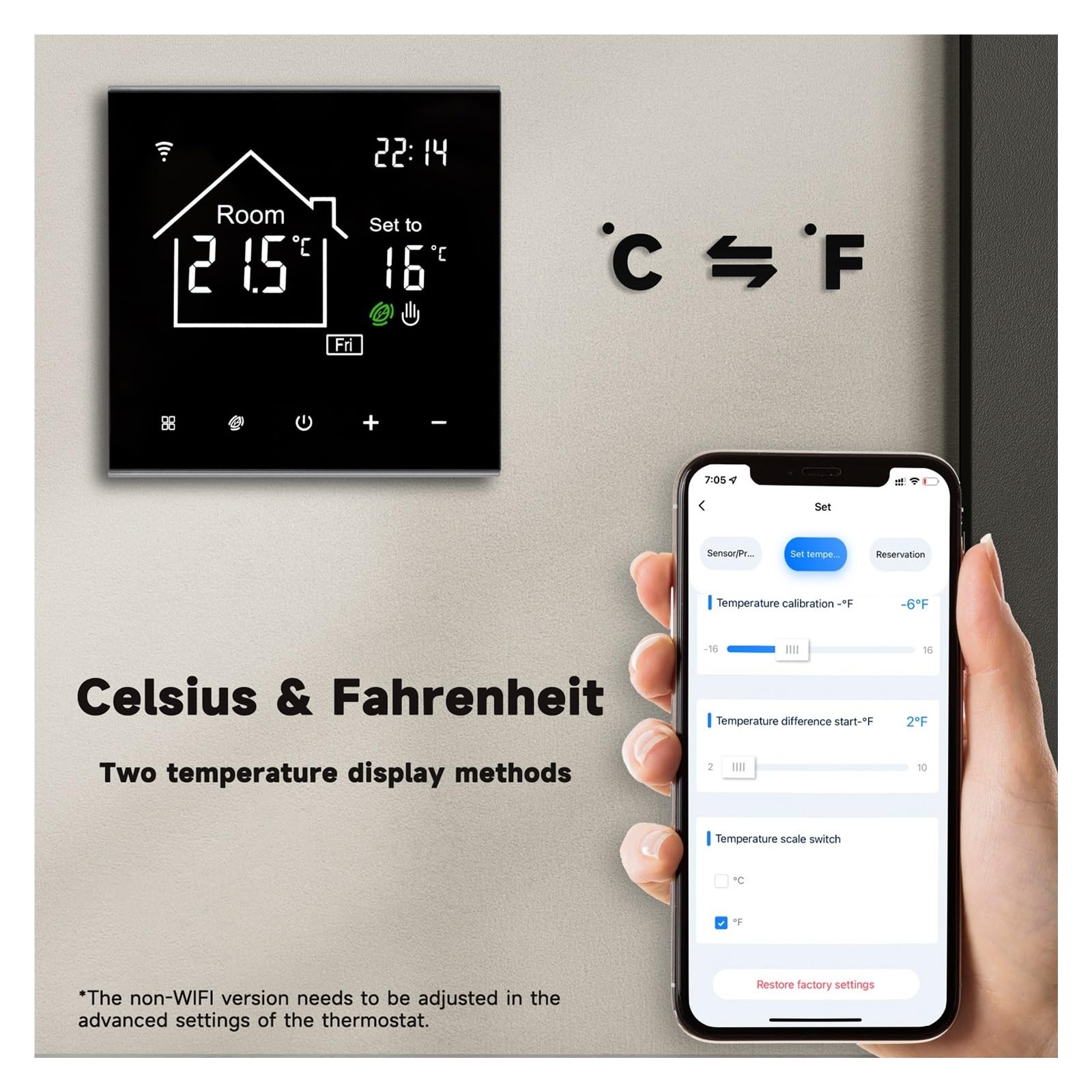 Termostat cyfrowy, Inteligentny termostat Tuya, ekran dotykowy wyświetlacza LCD do elektrycznego ogrzewania podłogowego pilot wody/kocioł gazowy(NO WiFi 16A Heating)