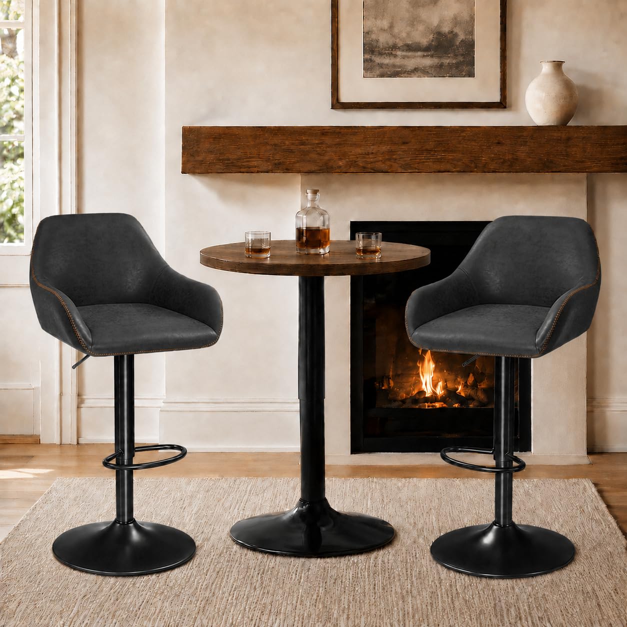 Yaheetech Bar Stools Set of 2