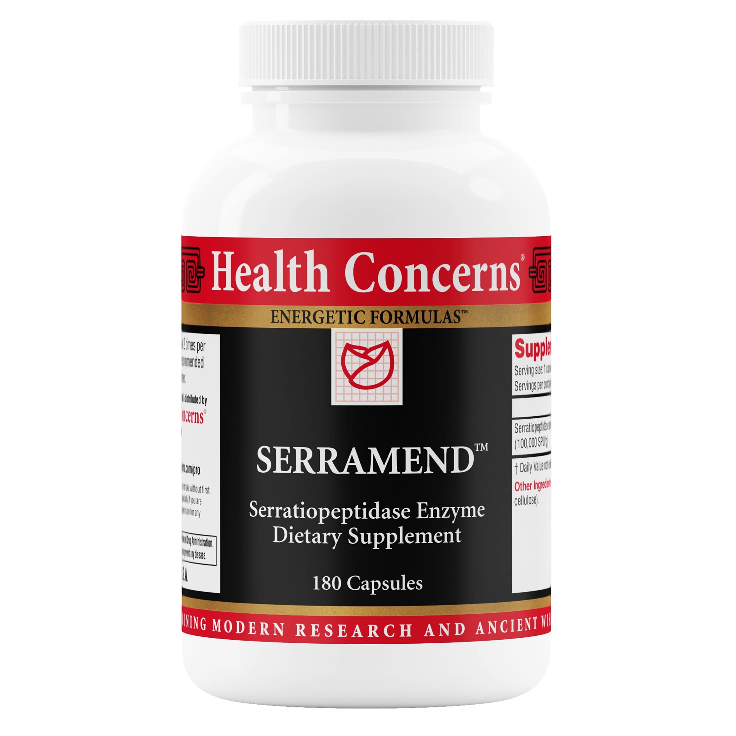 Health Concerns Serramend – Immune Defense Support Supplement – Serrapeptase Proteolytic Enzyme – Blood Circulation – Chinese Herbal Supplement for Men & Women