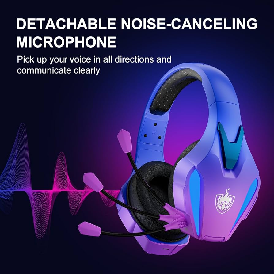 PHOINIKAS B3510 ゲーミングヘッドセット ワイヤレス マイク付き 51RinitkyJL.jpg