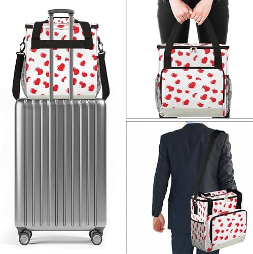 Miniatura 7 de Bolsa de transporte para cafetera con estampado de corazón Beating para Keurig K-Mini o K-Mini Plus K-Mini Plus K-Cup Pods, portátil, bolsa de viaje