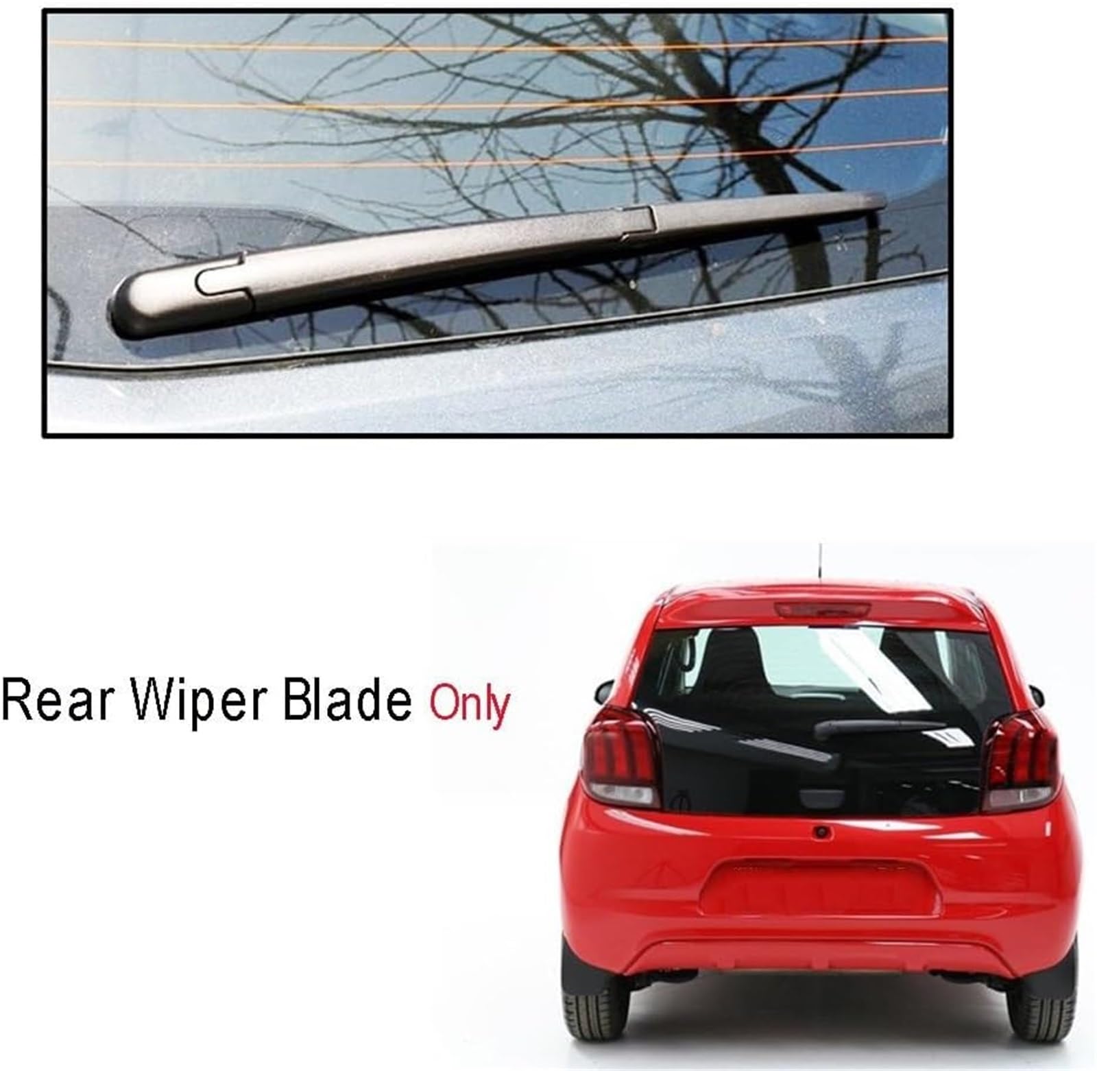 Limpiaparabrisas de coche Escobillas limpiaparabrisas para Peugeot 108 2014-2020 Escobillas limpiaparabrisas delanteras y traseras