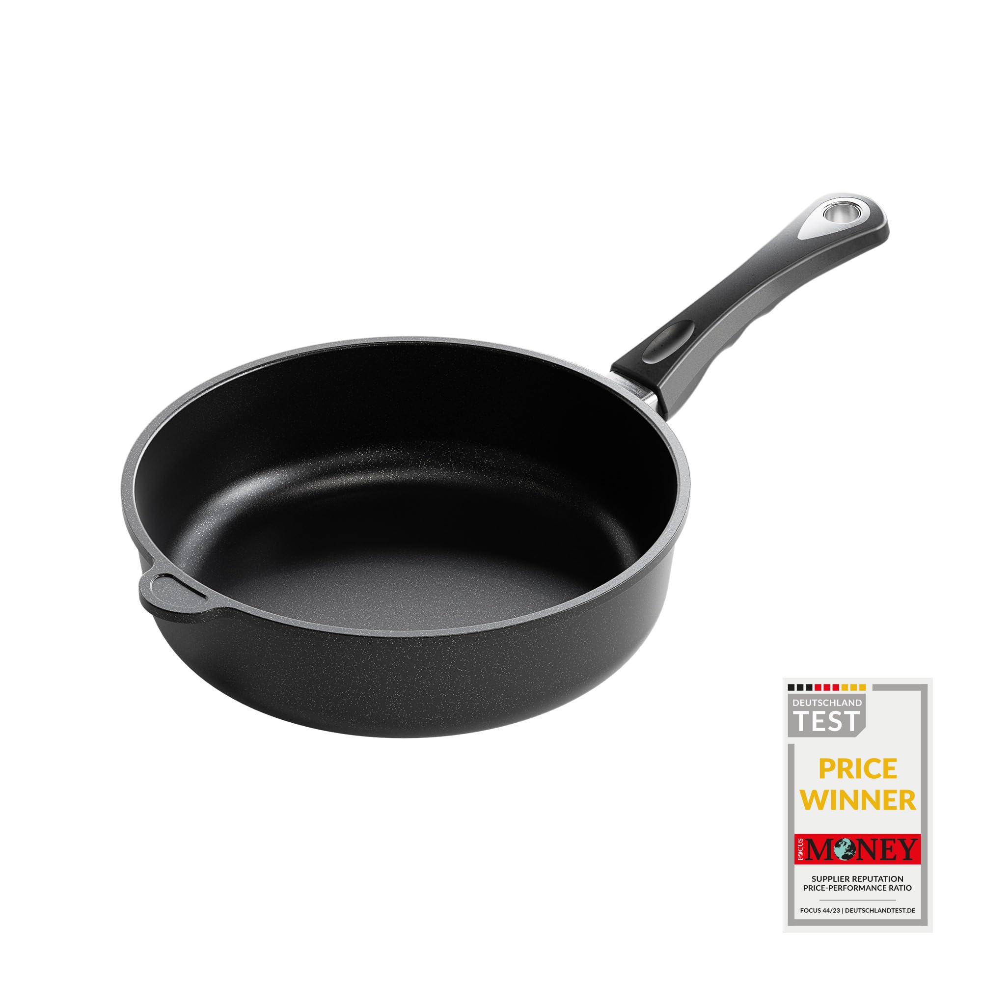 AMT Gastroguss The World S Casserole Frying pan Non-Induction Diameter 26 cm Height 7 cm cast Aluminium Aluminium