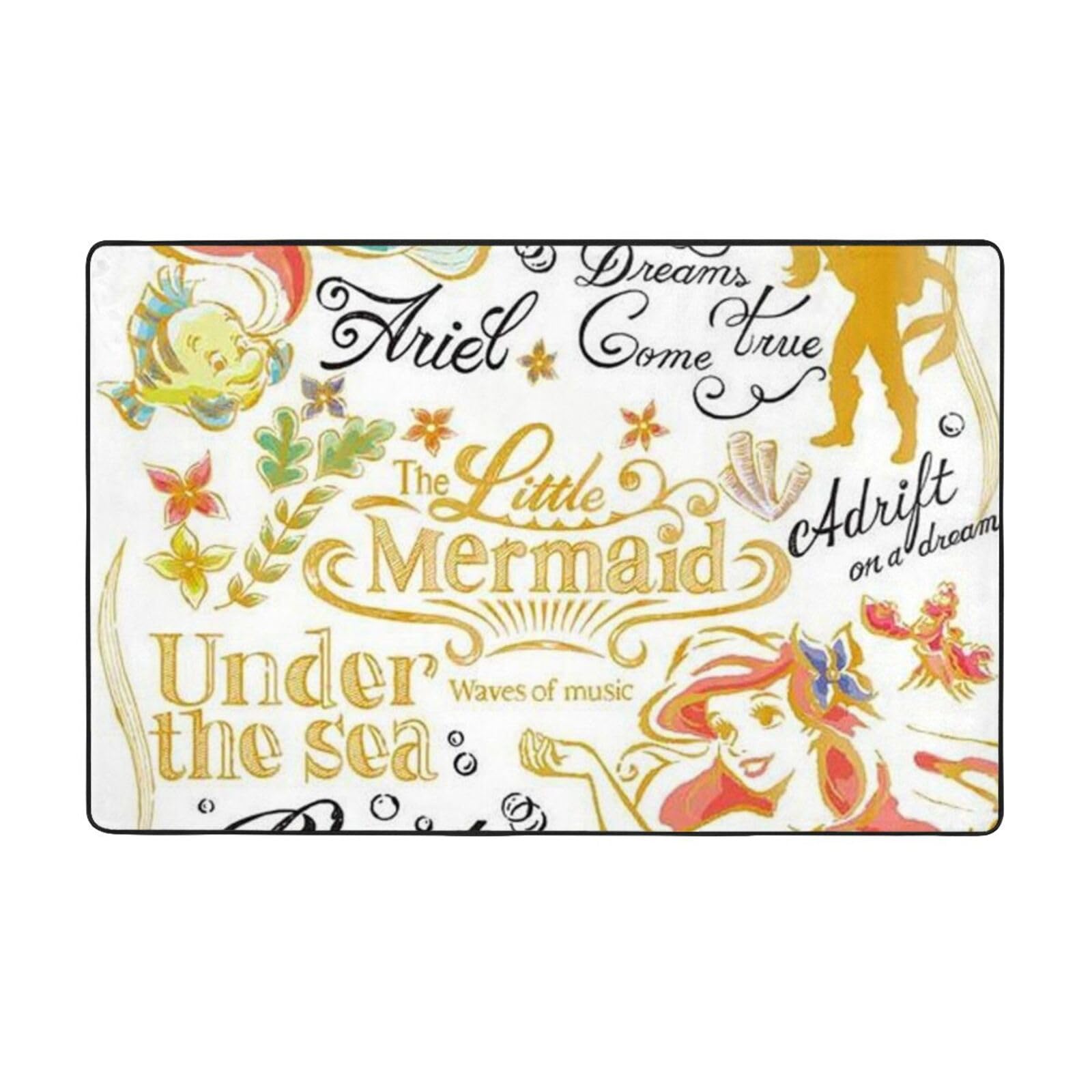 リトルマーメイド　アリエル　ラグ Amazon | リトルマーメイド アリエル (15) カーペット 長方形