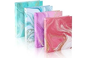 4 Pack Unsurpassed 1 Inch Stylish Marble Binder