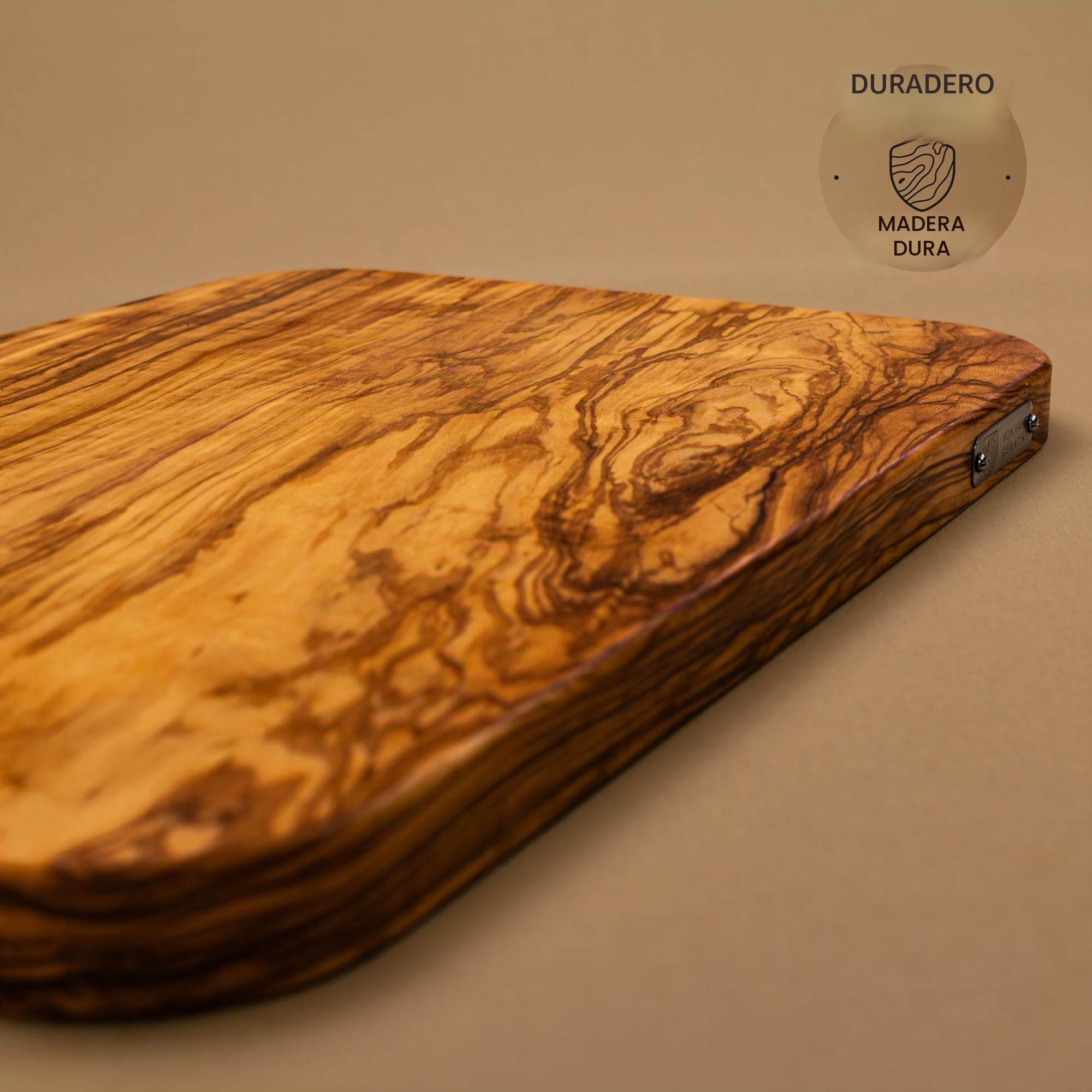 La Tabla de Cortar, Redondeados Esquina de Madera de Olivo - 40cmx30cm