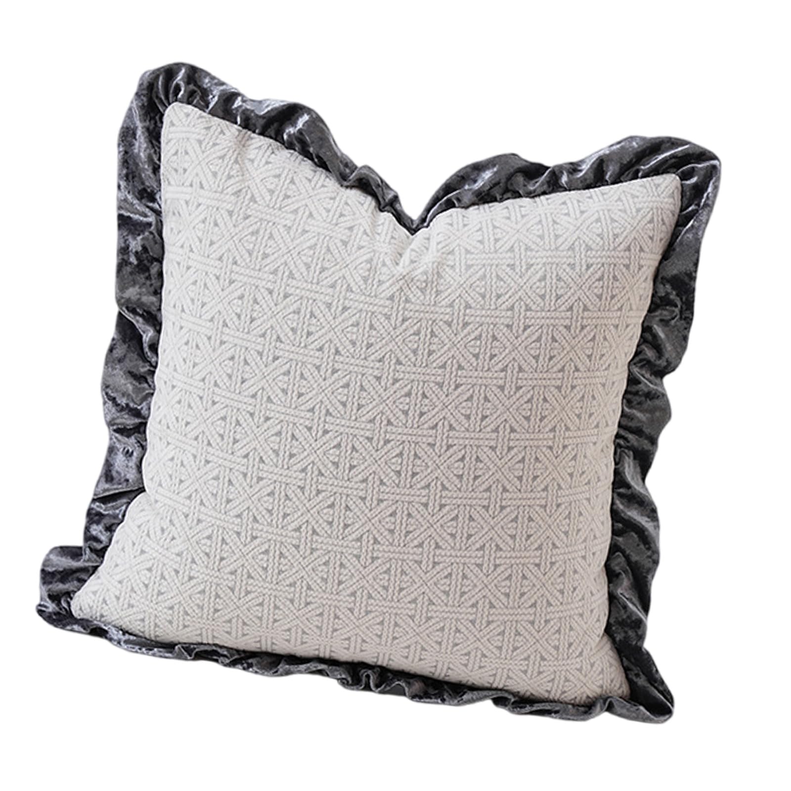 HDOYTXXM Cotton Pillow Cover Handwoven Yarn Design Soft Textured Cushions Case for Sofa Bedroom Decors Breathable Pillowcase